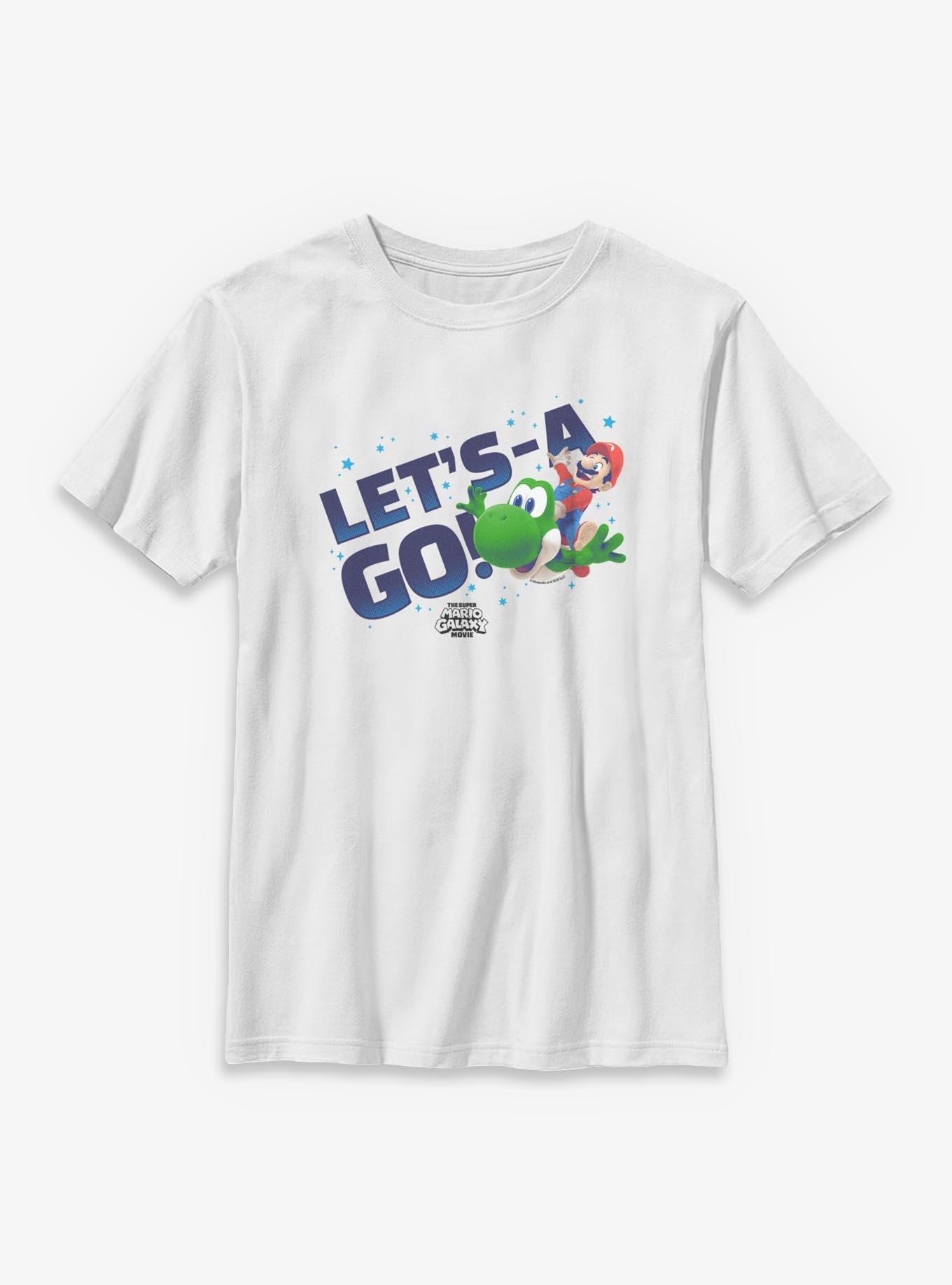 The Super Mario Galaxy Movie Let's-A Go Yoshi Youth T-Shirt, , hi-res