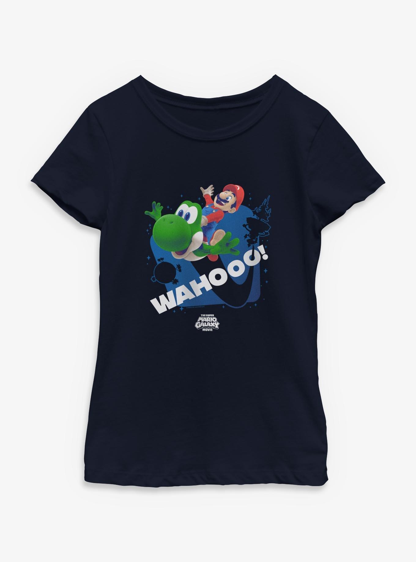 The Super Mario Galaxy Movie Wahooo Mario And Yoshi Youth Girls T-Shirt, , hi-res
