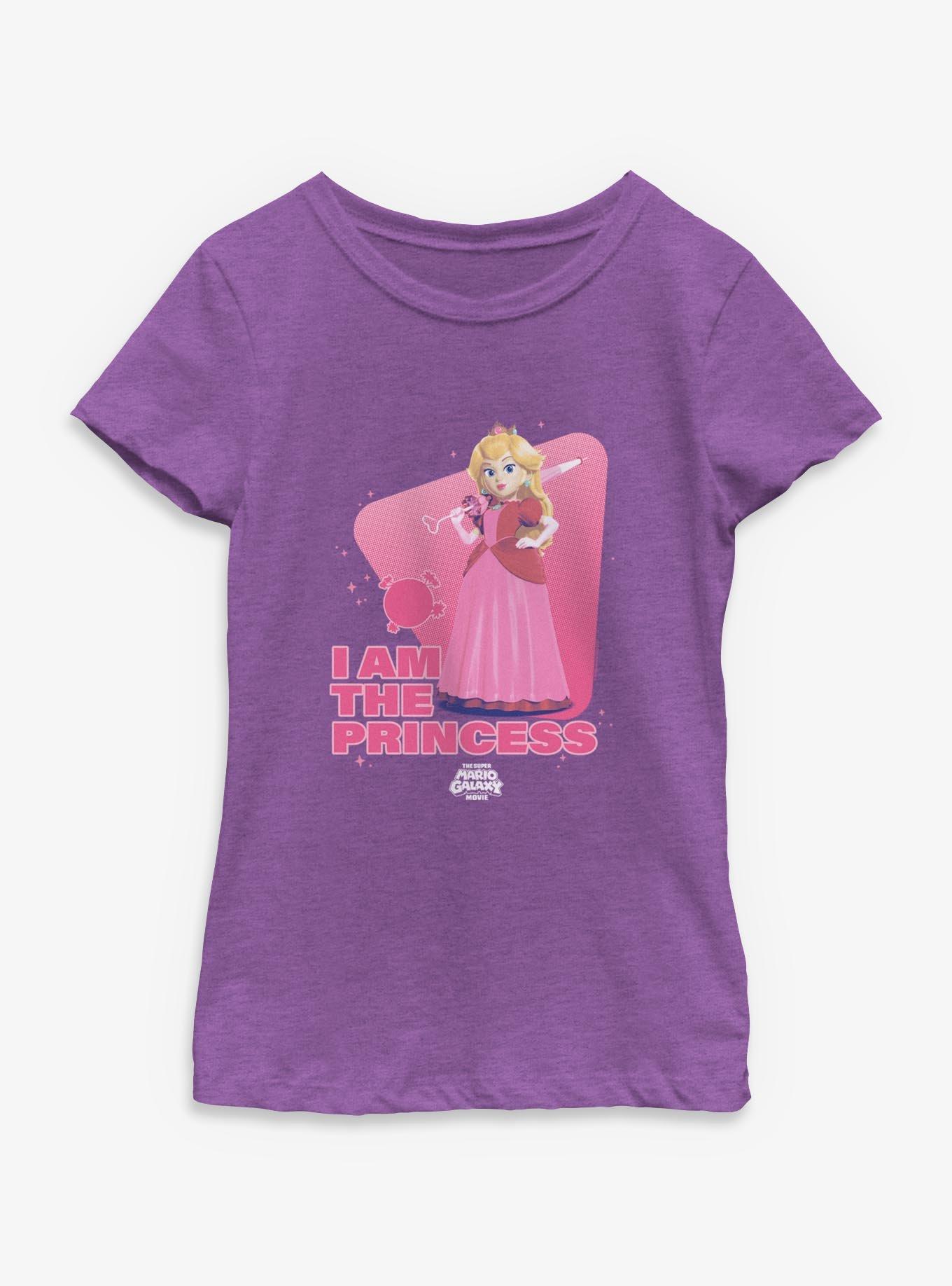 The Super Mario Galaxy Movie I Am The Princess Peach Youth Girls T-Shirt, , hi-res