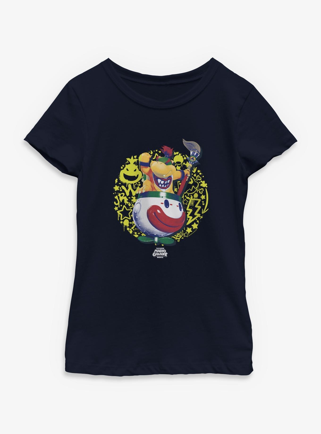 The Super Mario Galaxy Movie Bowser Jr. Icons Youth Girls T-Shirt, , hi-res