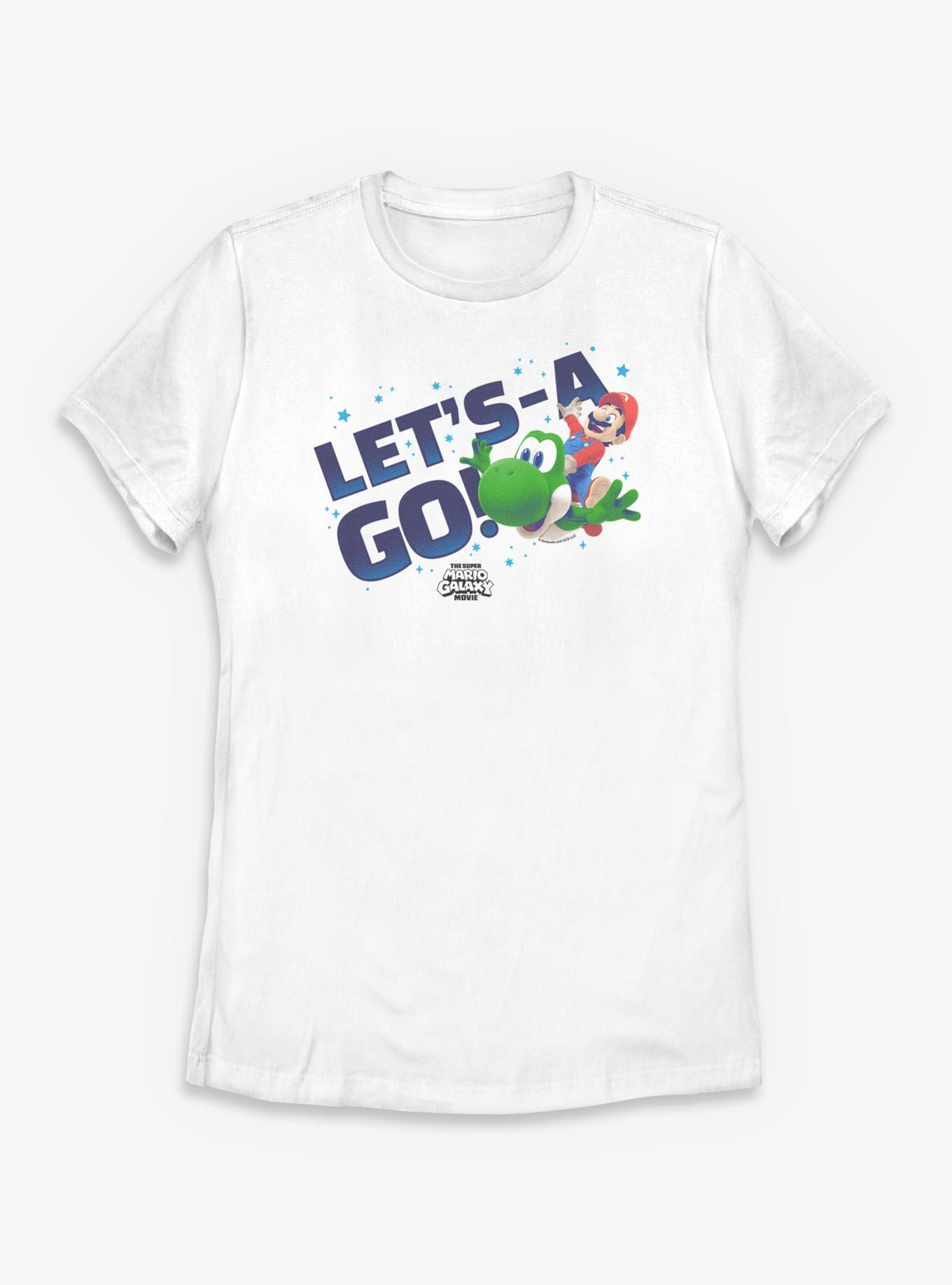 The Super Mario Galaxy Movie Let's-A Go Yoshi Womens T-Shirt, , hi-res