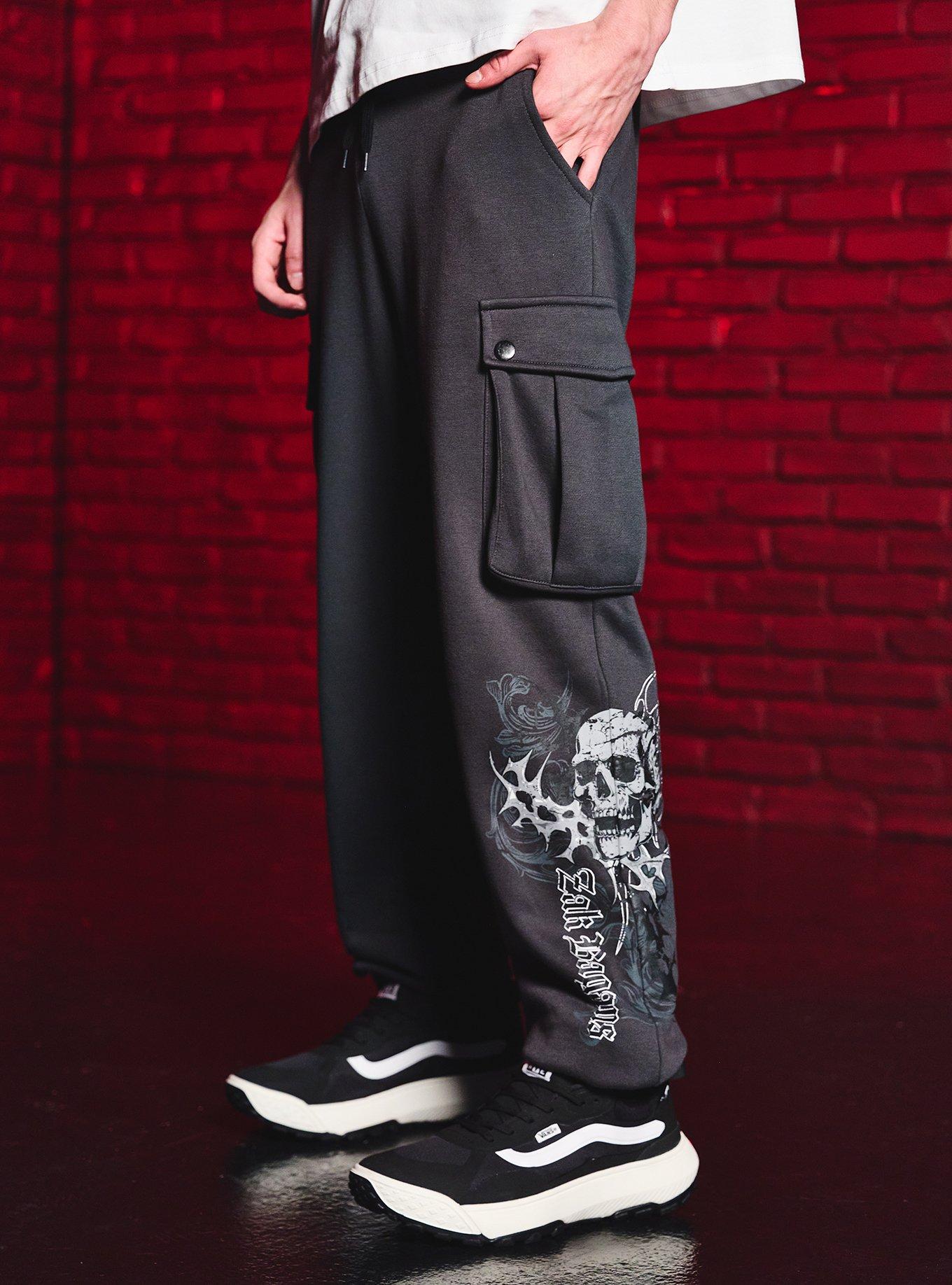 Zak Bagans Skull Cargo Jogger Sweatpants