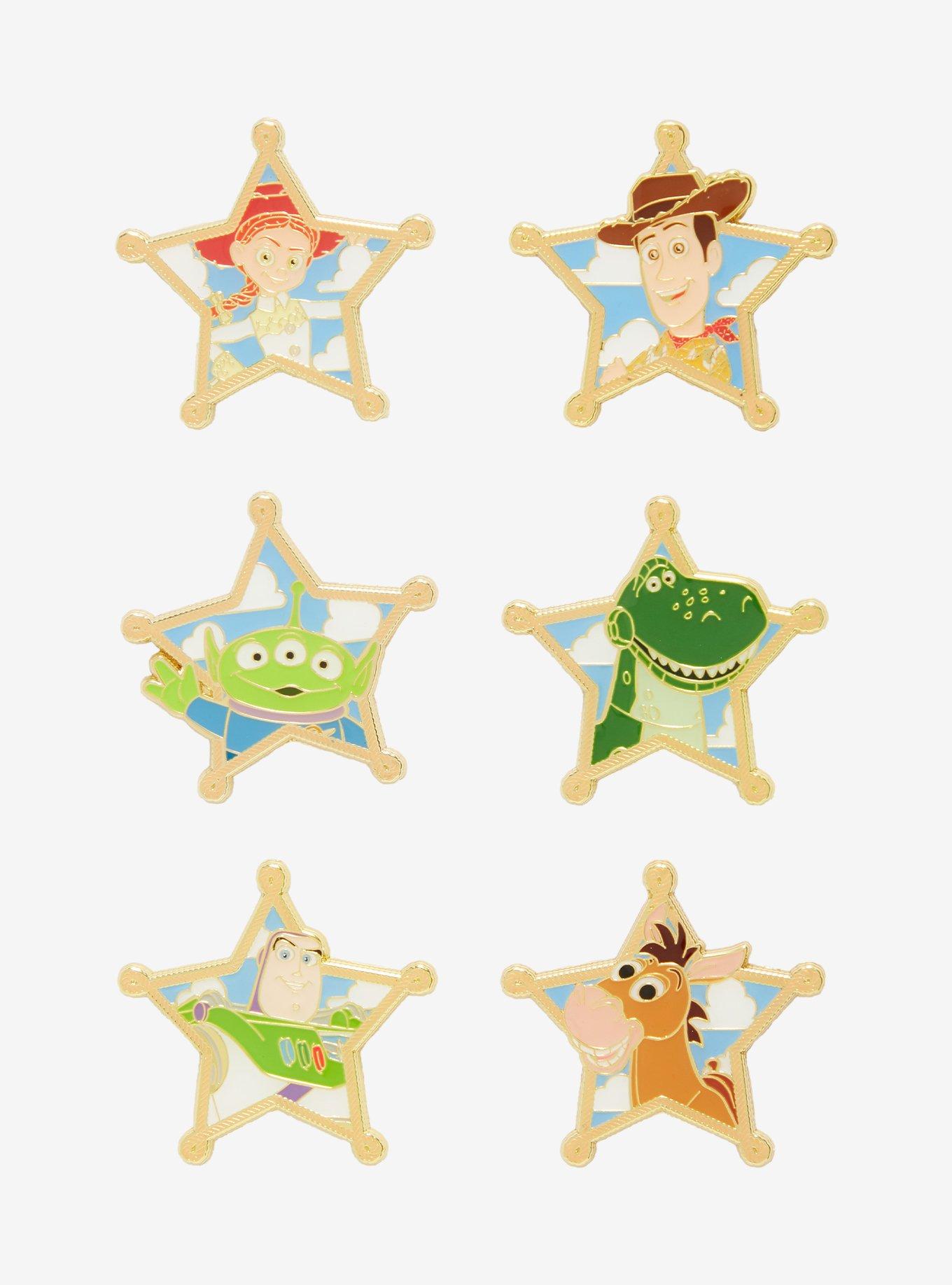 Loungefly Disney Pixar Toy Story Character Star Badges Blind Box Enamel Pin - BoxLunch Exclusive, , hi-res
