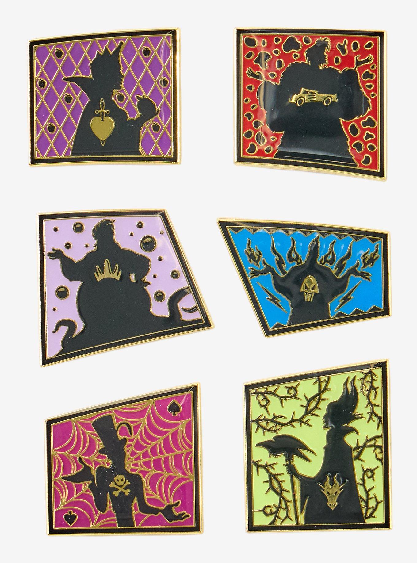 Loungefly Disney Villains Silhouette Blind Box Puzzle Enamel Pin - BoxLunch Exclusive, , hi-res