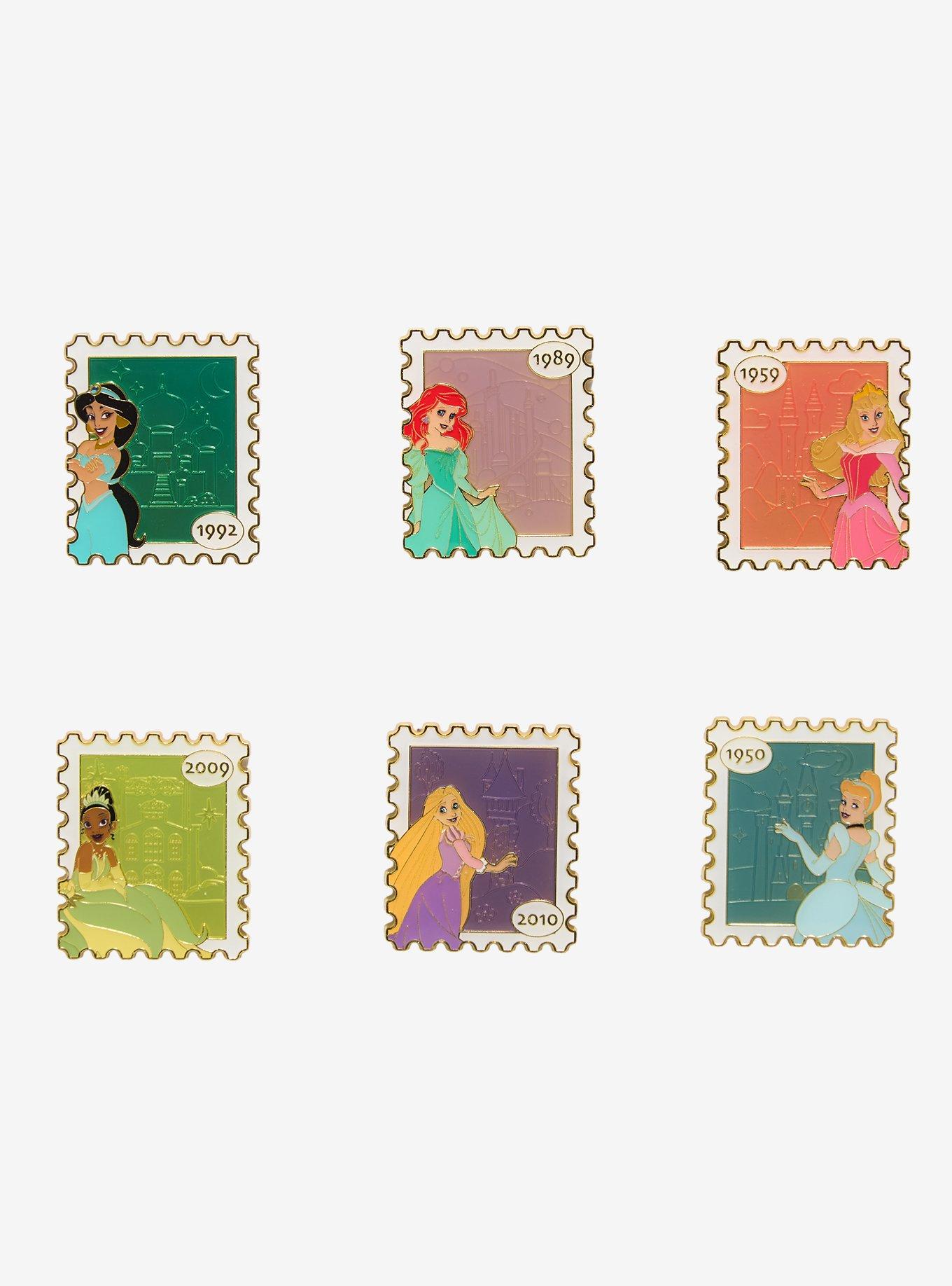 Loungefly Disney Princess Stamps Blind Box Enamel Pin - BoxLunch Exclusive, , hi-res