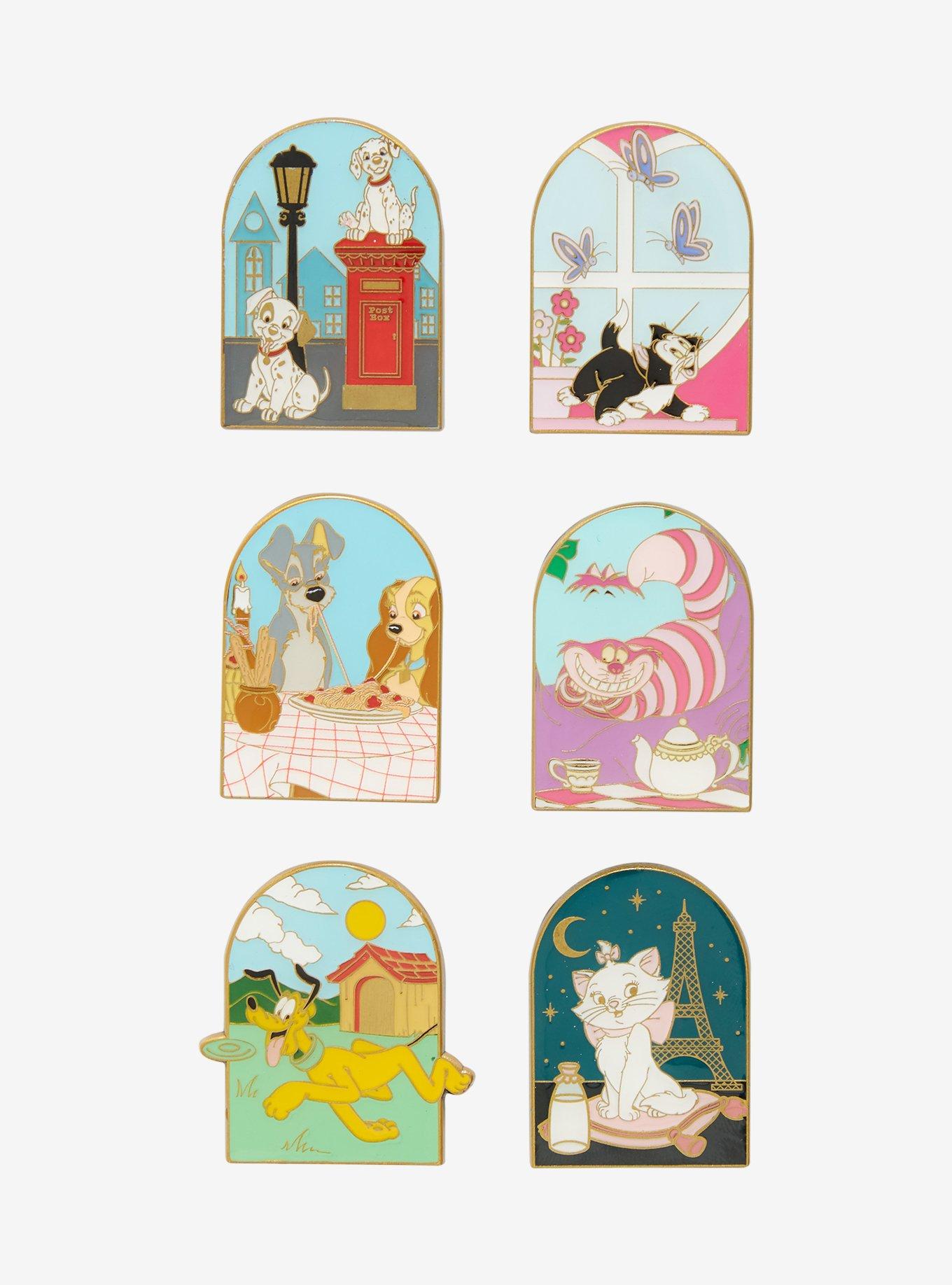 Loungefly Disney Cats & Dogs Scenes Blind Box Enamel Pin - BoxLunch Exclusive, , hi-res