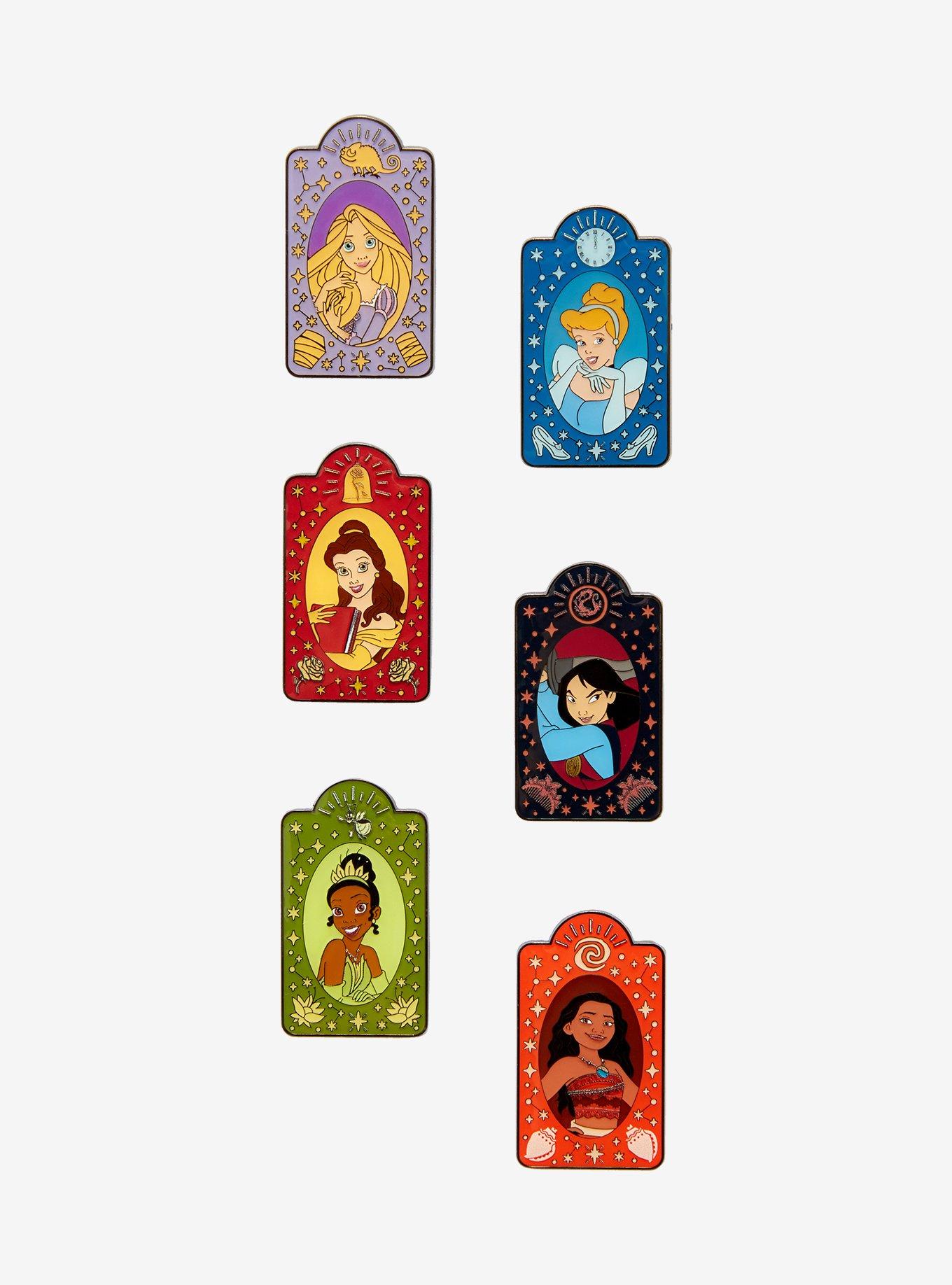 Loungefly Disney Princesses Celestial Portrait Blind Box Enamel Pin Hot Topic Exclusive, , hi-res