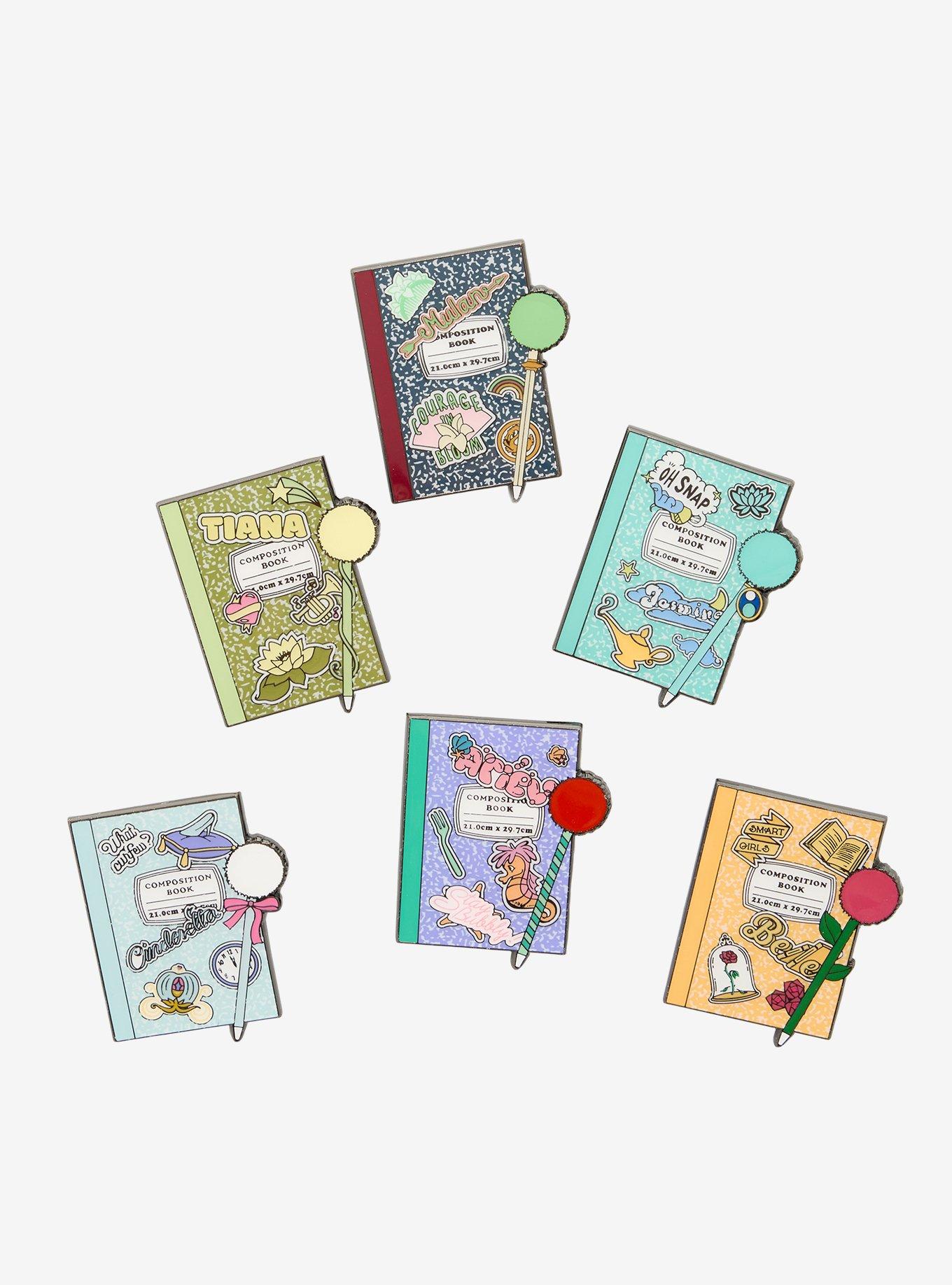 Loungefly Disney Princess Notebook Blind Box Enamel Pin Hot Topic Exclusive, , hi-res