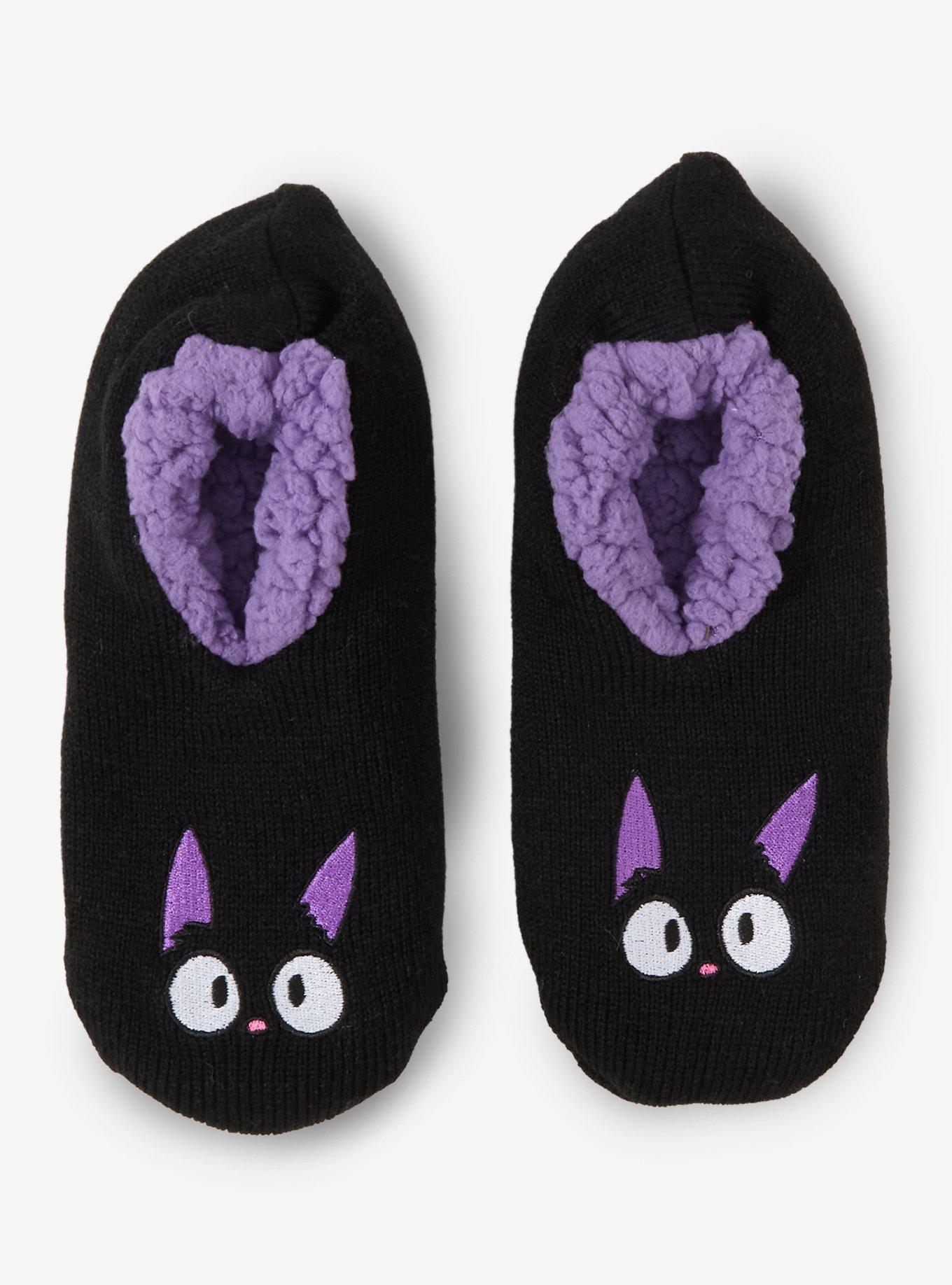 Studio Ghibli&reg; Kiki's Delivery Service Jiji Slipper Socks - BoxLunch Exclusive, , hi-res
