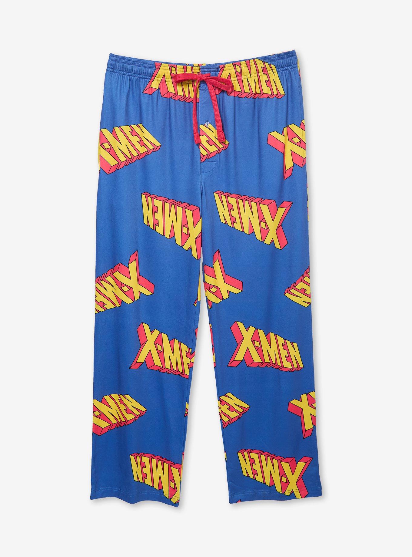 Marvel X-Men Logo Allover Print Sleep Pants - BoxLunch Exclusive, , hi-res
