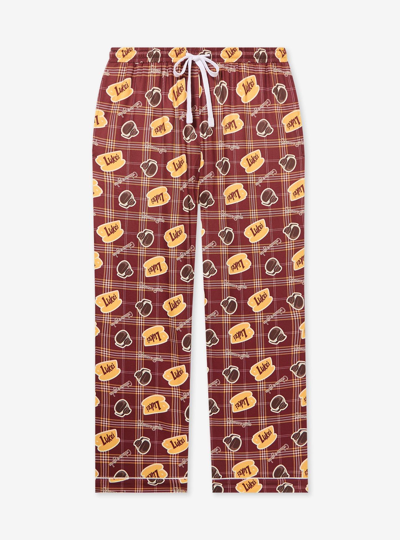 Gilmore Girls Luke's Coffee Allover Print Sleep Pants &mdash; BoxLunch Exclusive, , hi-res