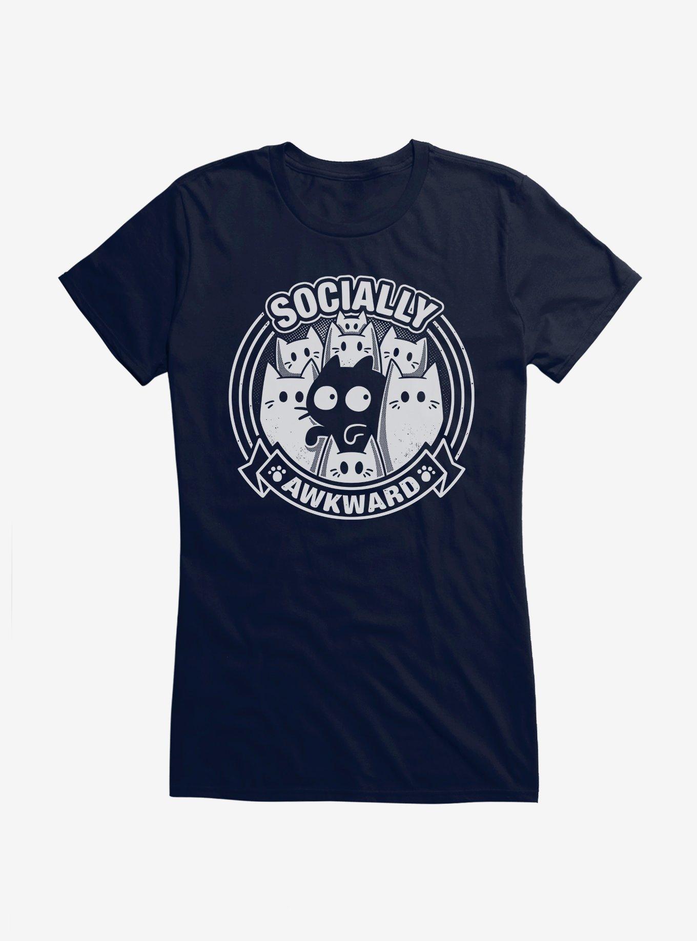 Socially Awkward Cats Girls T-Shirt, , hi-res