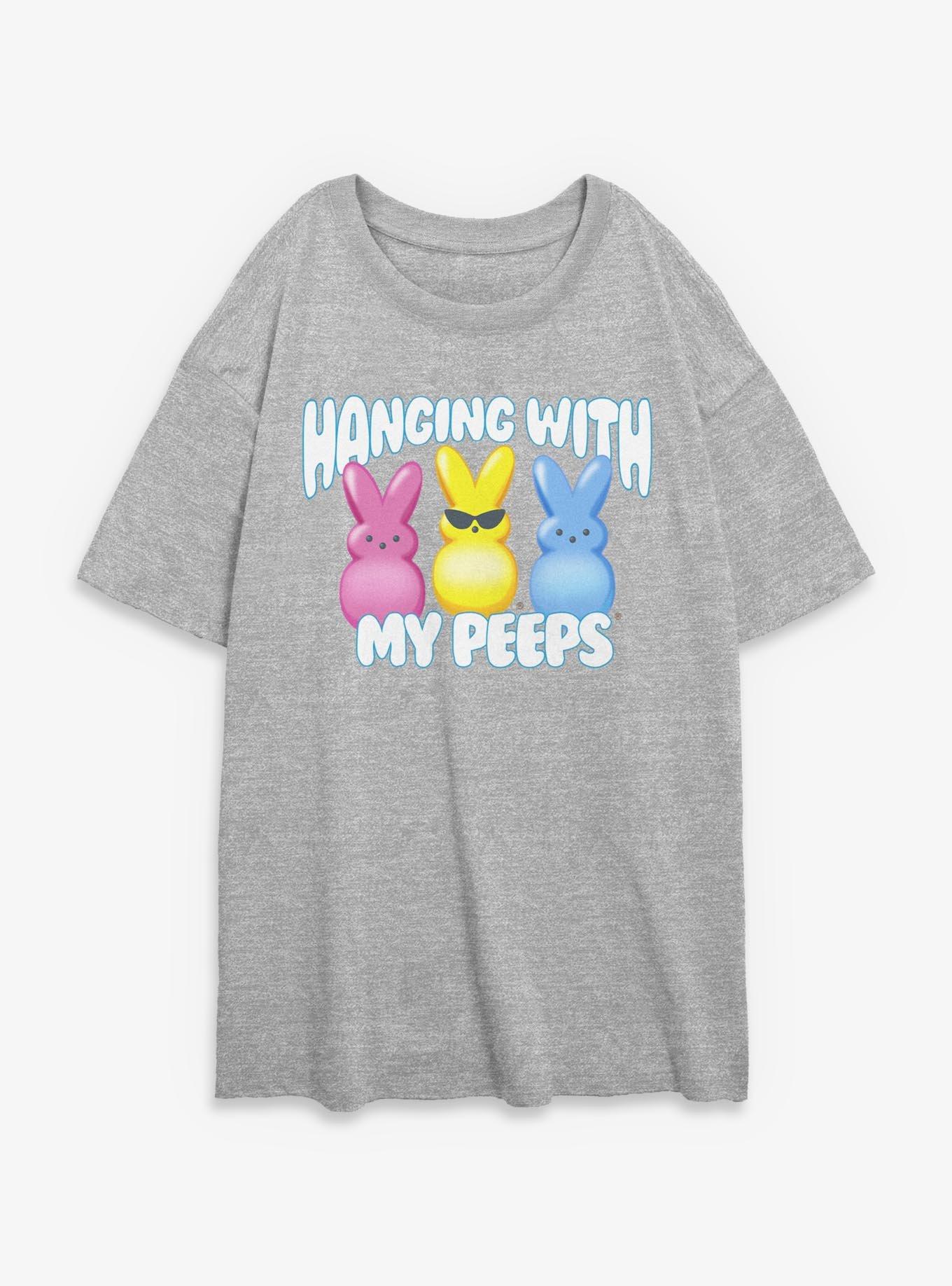 Peeps Hanging With My Peeps Womens Oversized T-Shirt, , hi-res