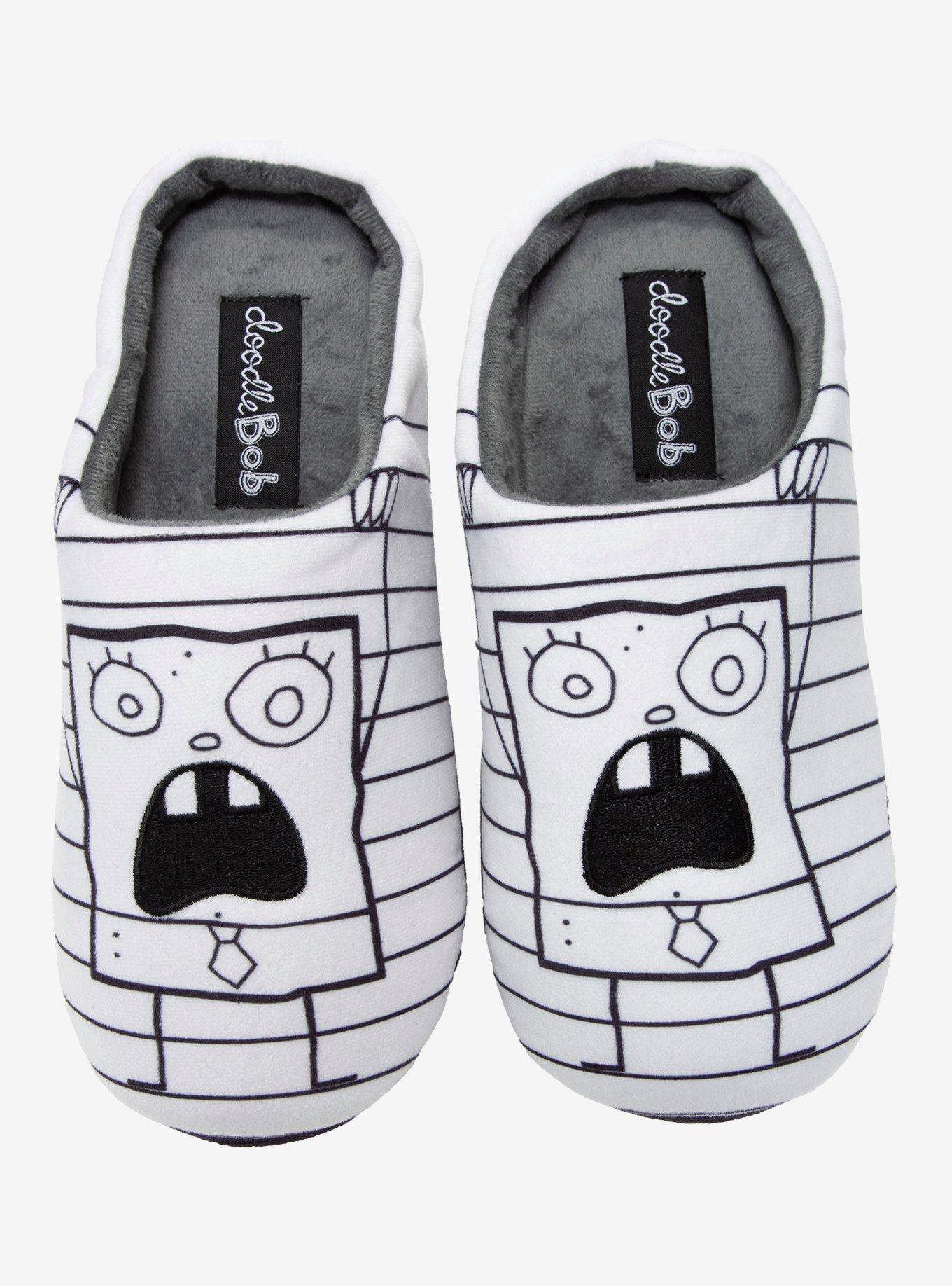 SpongeBob SquarePants DoodleBob Slippers - BoxLunch Exclusive, , hi-res