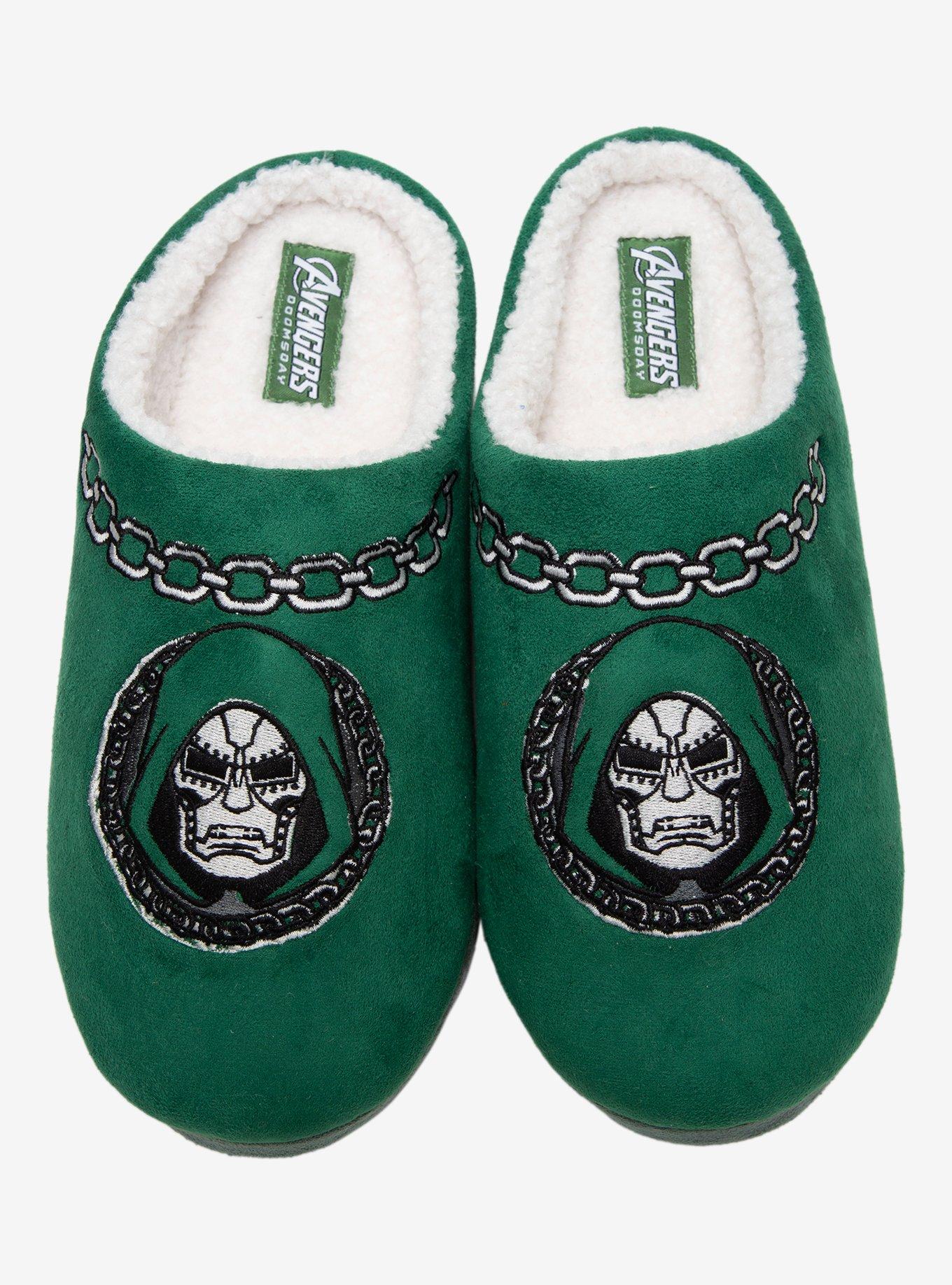 Marvel Avengers: Doomsday Dr. Doom Sherpa Slippers - BoxLunch Exclusive, , hi-res