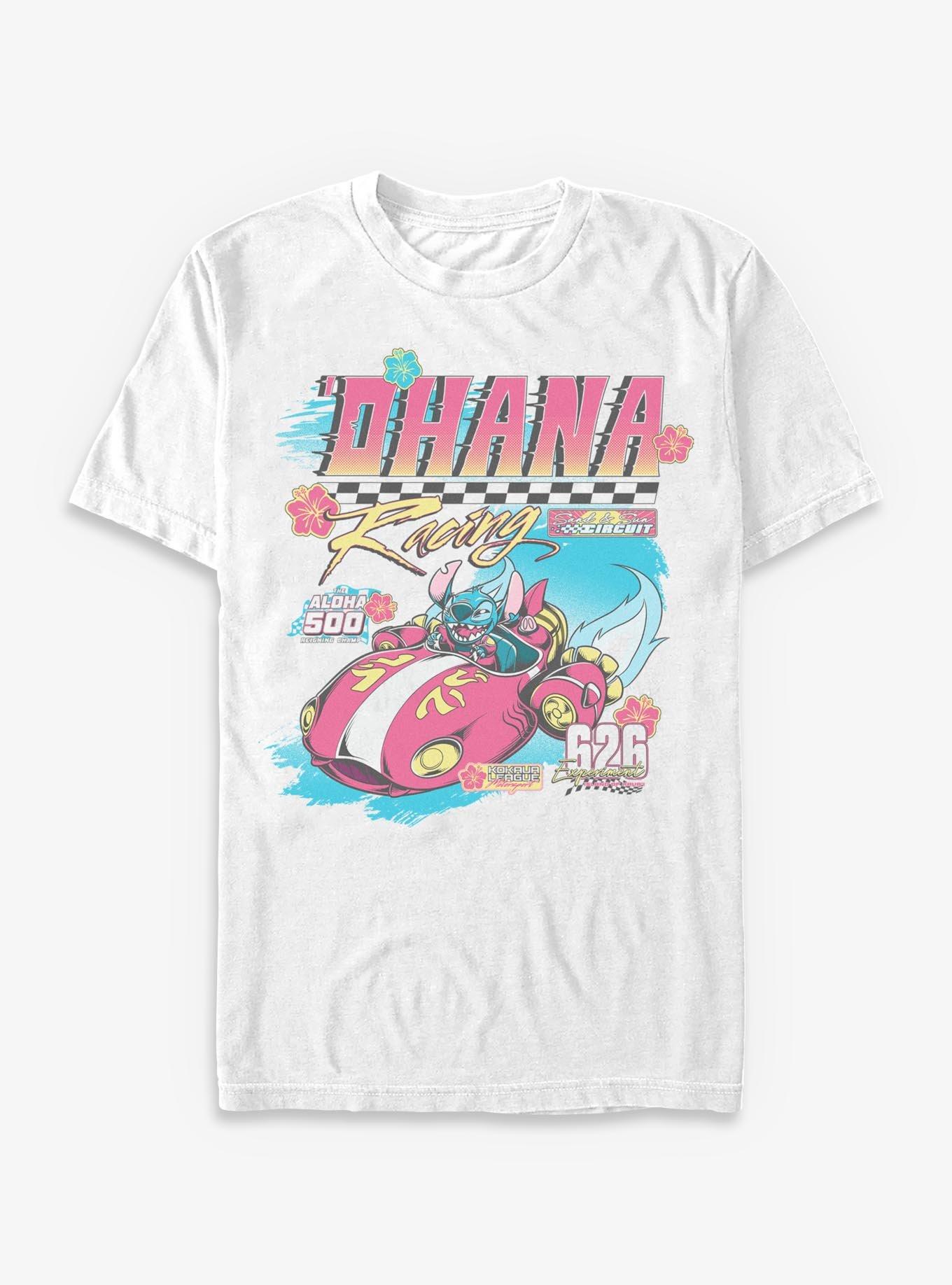 Disney Lilo & Stitch Ohana Racing T-Shirt, WHITE, hi-res