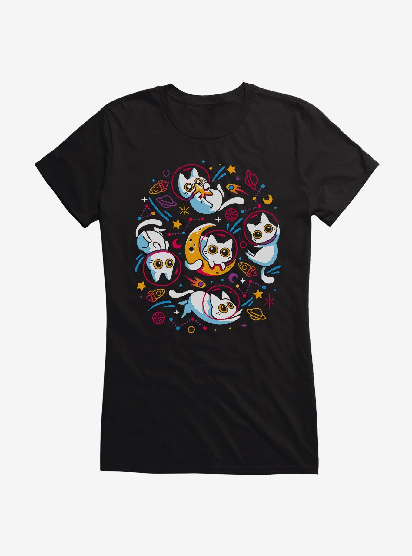 Space Cats Girls T-Shirt, , hi-res