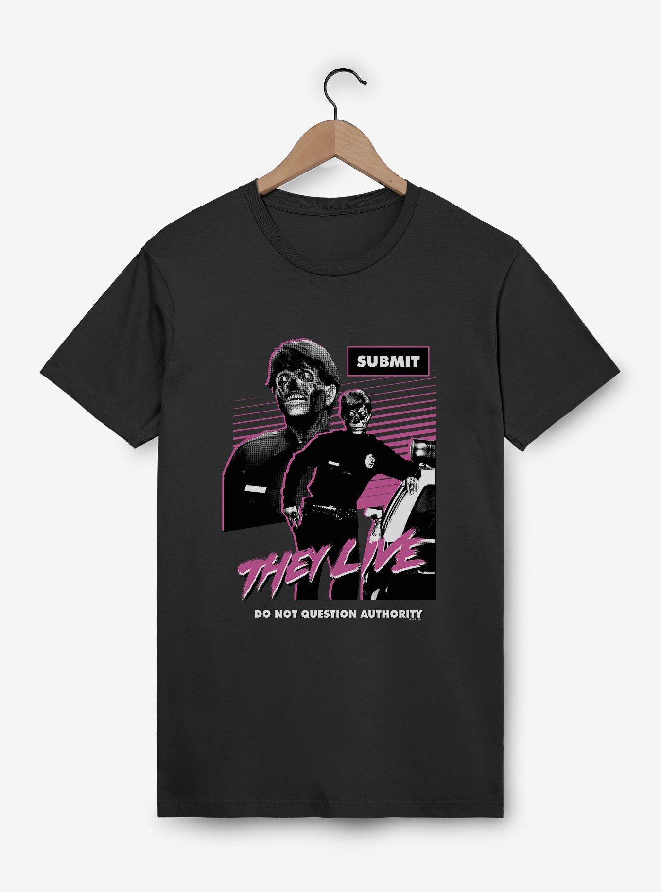 They Live Do Not Question Authority T-Shirt, BLACK, hi-res view 1