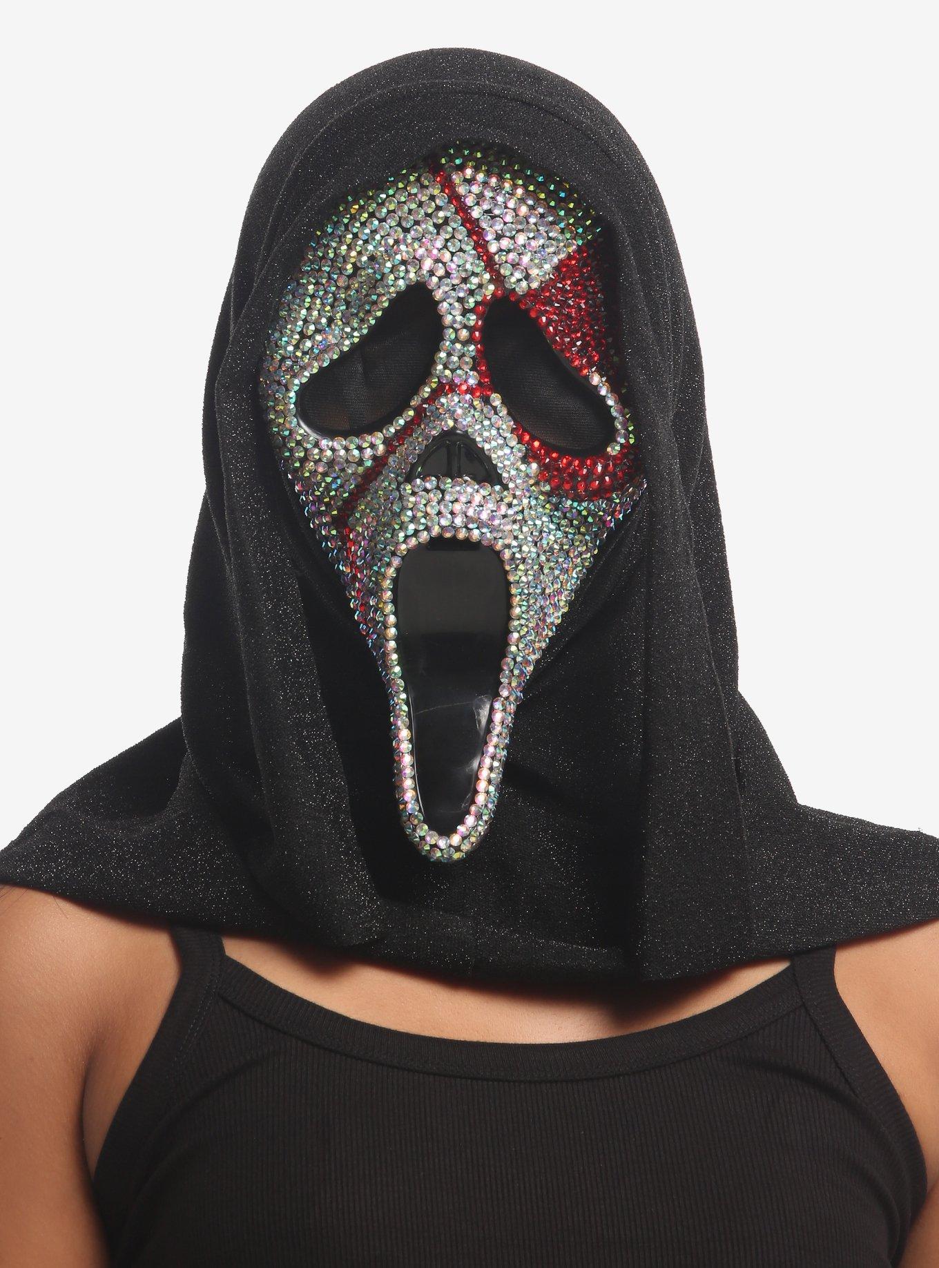 Ghost Face Bloody Bling Mask, , hi-res