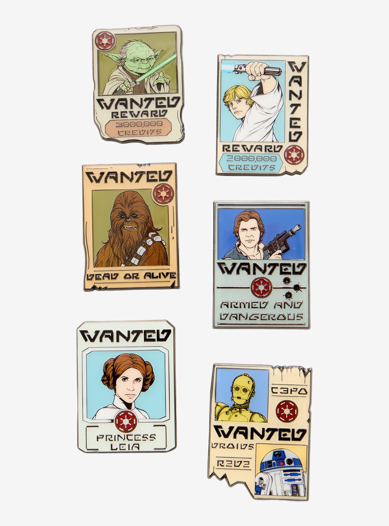 Loungefly Star Wars Wanted Poster Blind Box Enamel Pin Hot Topic Exclusive, , hi-res