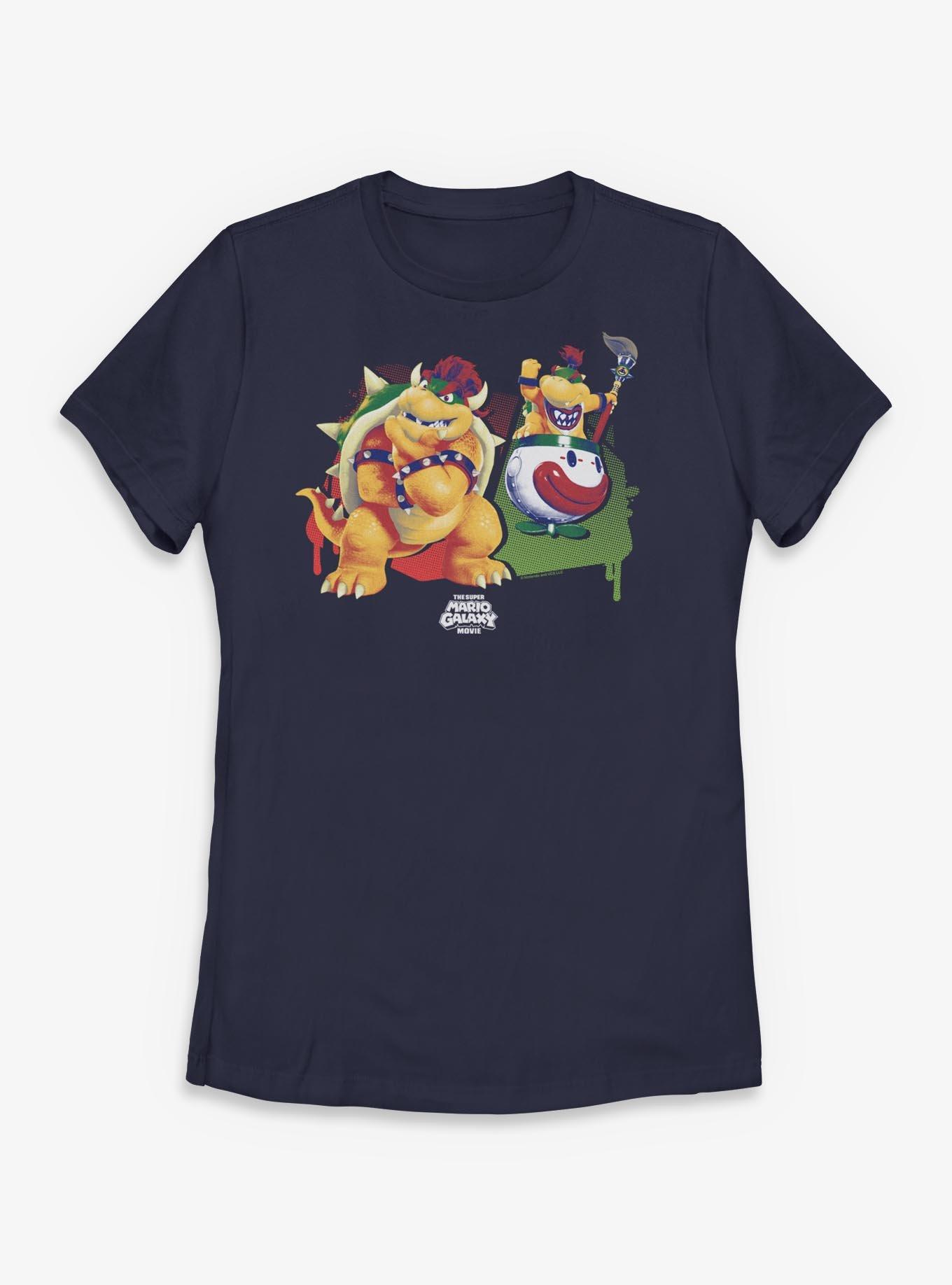 The Super Mario Galaxy Movie Bowser And Bowser Jr. Womens T-Shirt, , hi-res