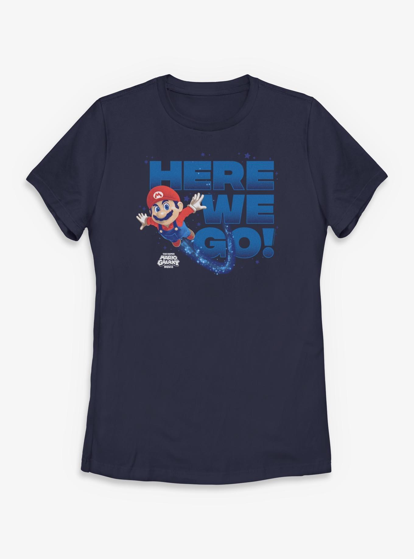 The Super Mario Galaxy Movie Here We Go Womens T-Shirt, , hi-res