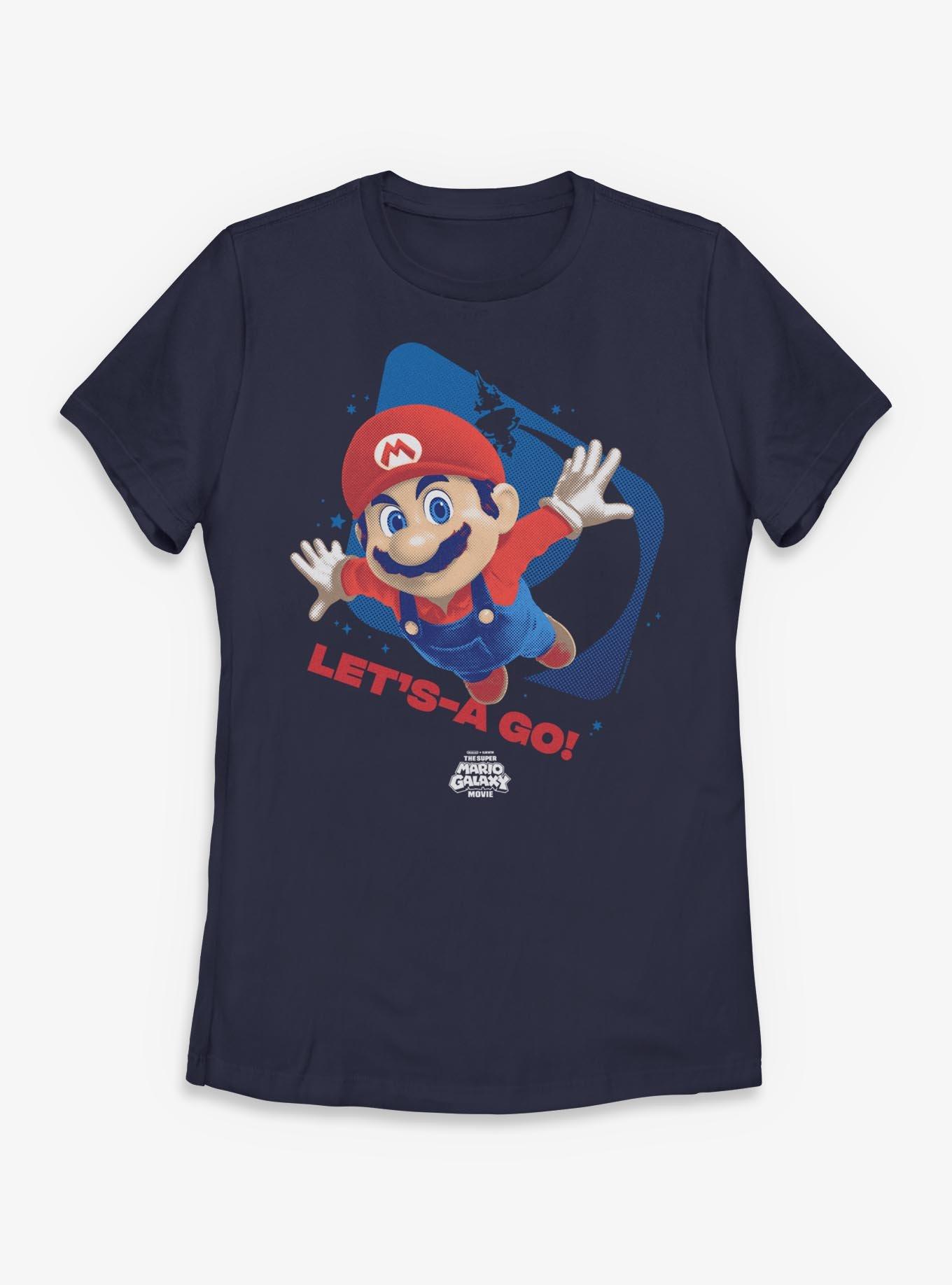 The Super Mario Galaxy Movie Let's-A Go Womens T-Shirt, , hi-res