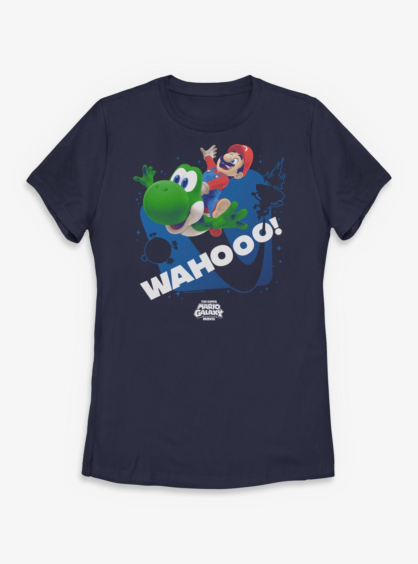 The Super Mario Galaxy Movie Wahooo Mario And Yoshi Womens T-Shirt, , hi-res