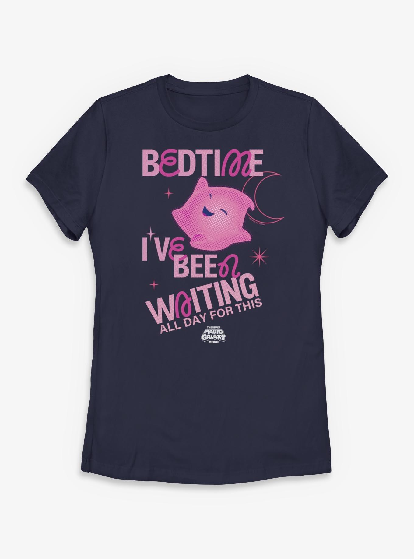 The Super Mario Galaxy Movie Luma Star I've Been Waiting All Day Bedtime Womens T-Shirt, , hi-res