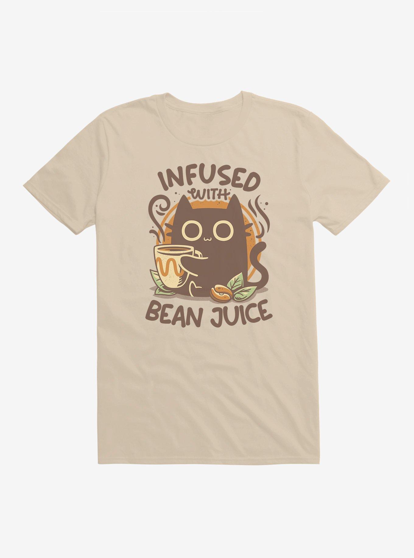 Infused With Bean Juice Chonky Coffee Cat T-Shirt, , hi-res