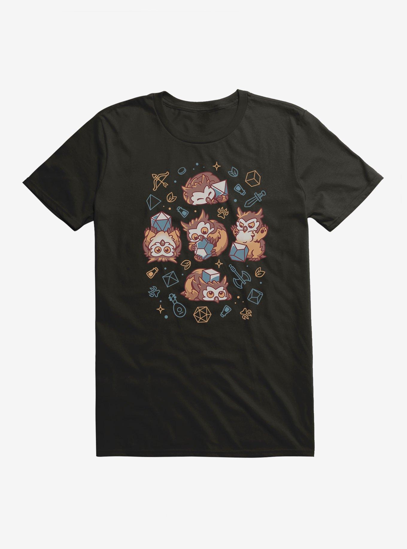 Cute Owl Beast Dice T-Shirt, , hi-res