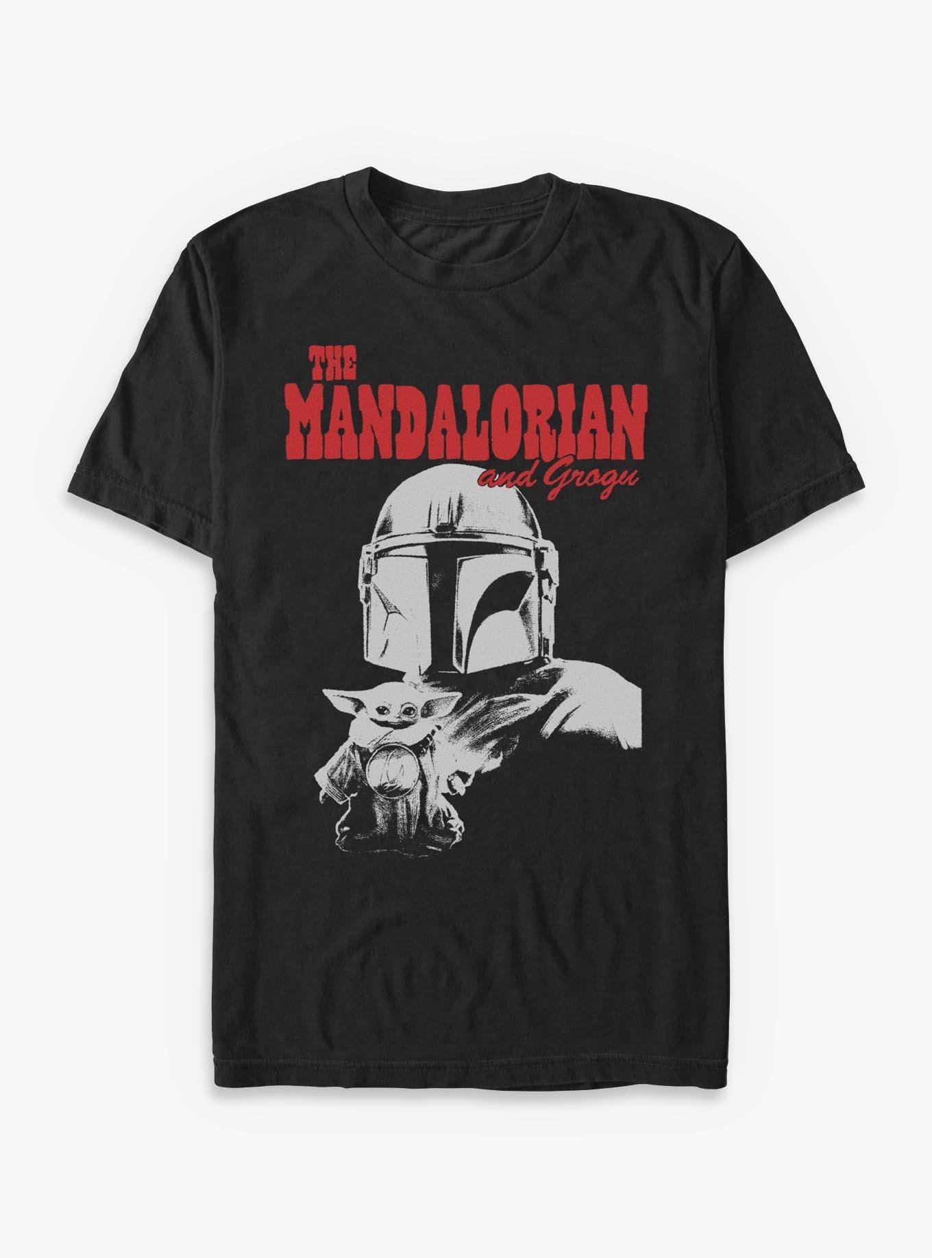 Star Wars The Mandalorian & Grogu Duo T-Shirt Hot Topic Exclusive, , hi-res