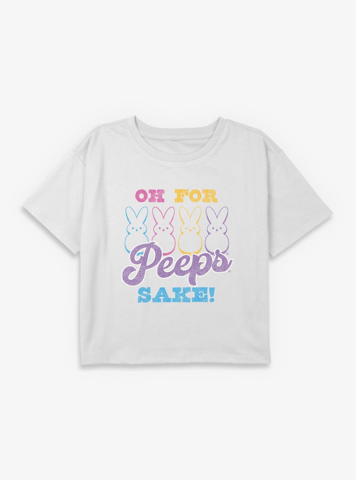 Peeps Oh For Peeps Sake Squad Youth Girls Boxy Crop T-Shirt, , hi-res