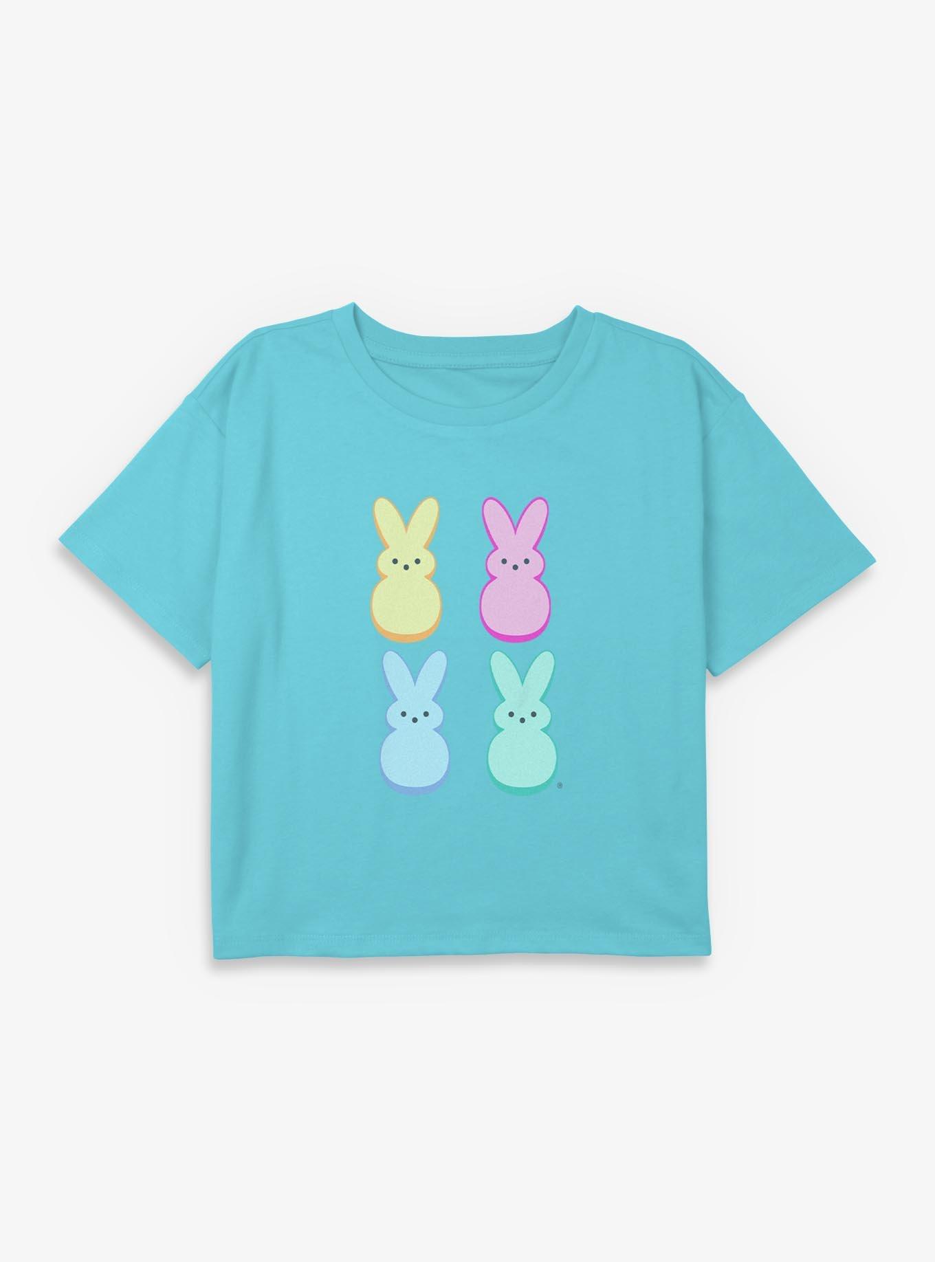 Peeps Just Peeps Youth Girls Boxy Crop T-Shirt, , hi-res