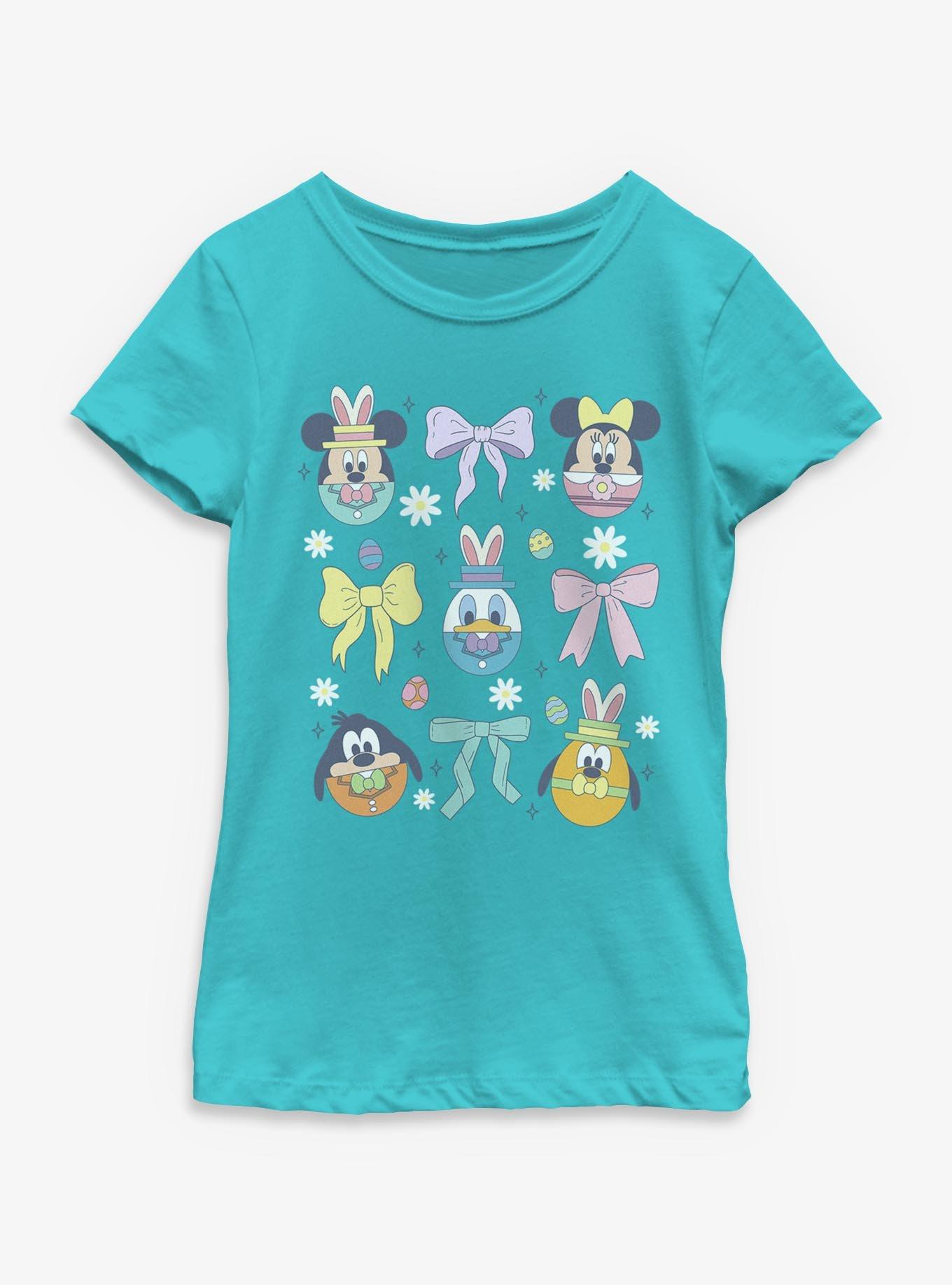 Disney Mickey Mouse & Friends Bows & Egg Heads Youth Girls T-Shirt, , hi-res