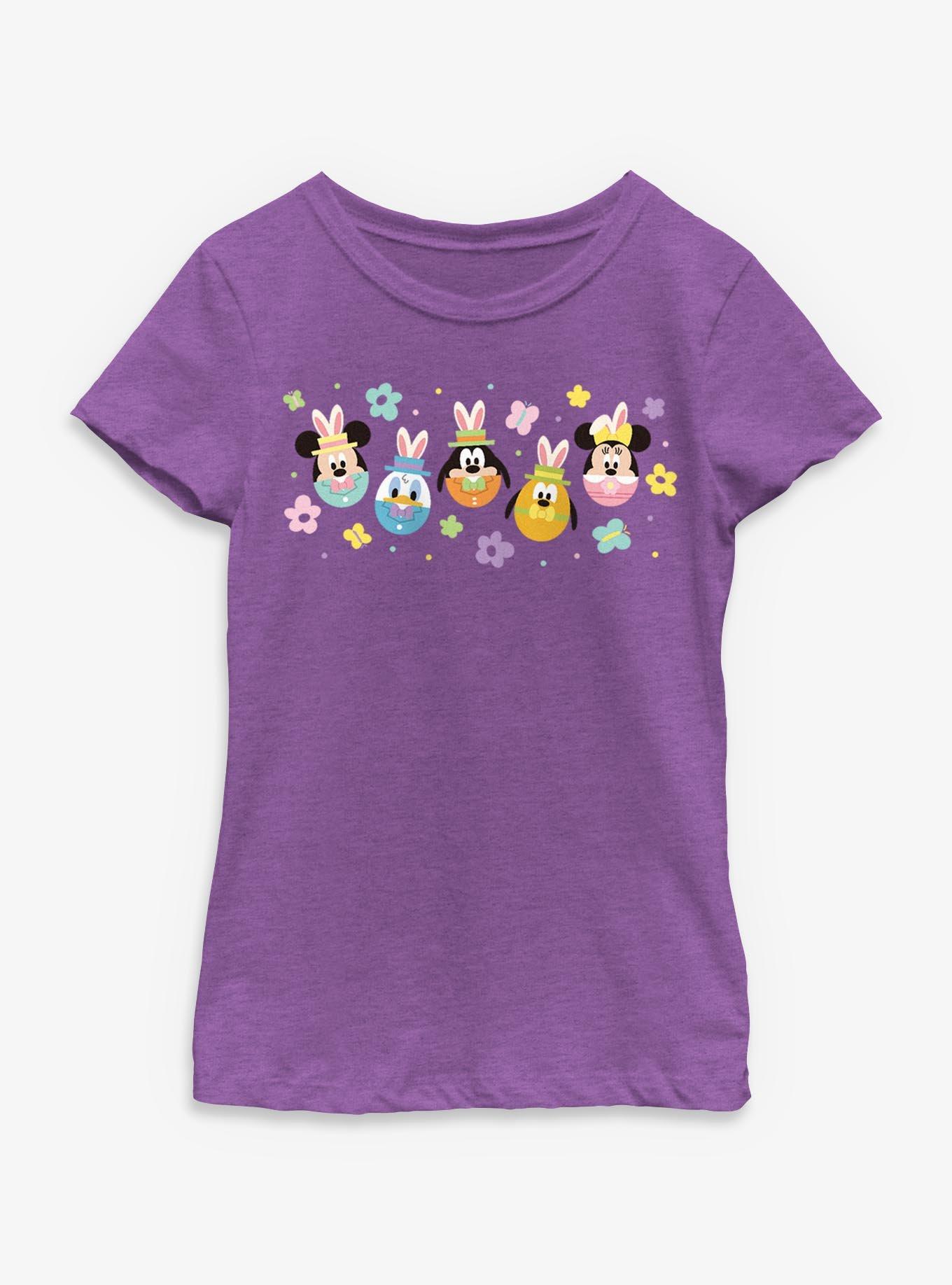 Disney Mickey Mouse & Friends Flowers & Egg Heads Youth Girls T-Shirt, , hi-res