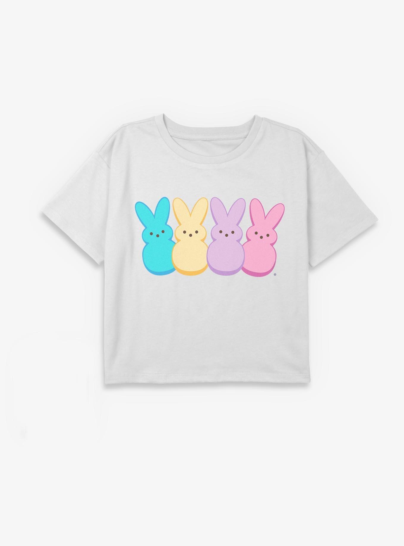 Peeps Squad Of Four Youth Girls Boxy Crop T-Shirt, , hi-res