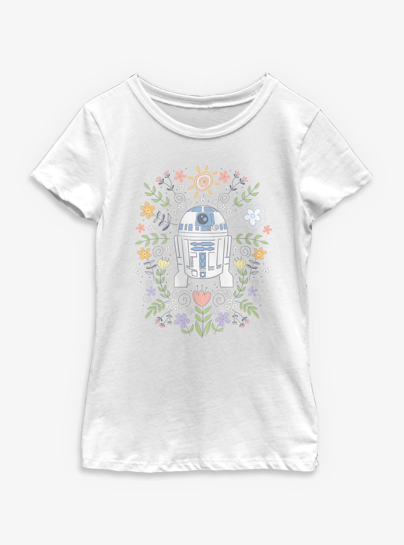 Star Wars R2 Floral Spring Youth Girls T-Shirt, , hi-res