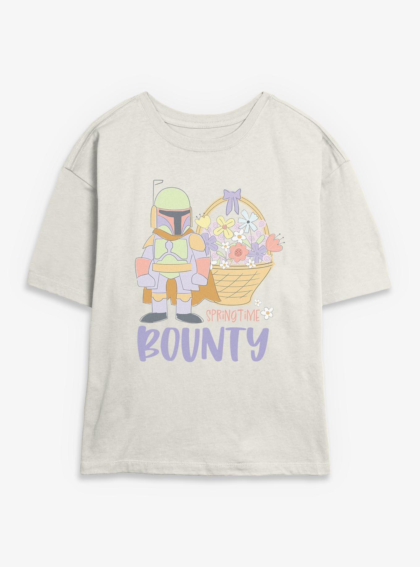 Star Wars Spring Time Bounty Boba Fett Womens Skimmer T-Shirt, , hi-res