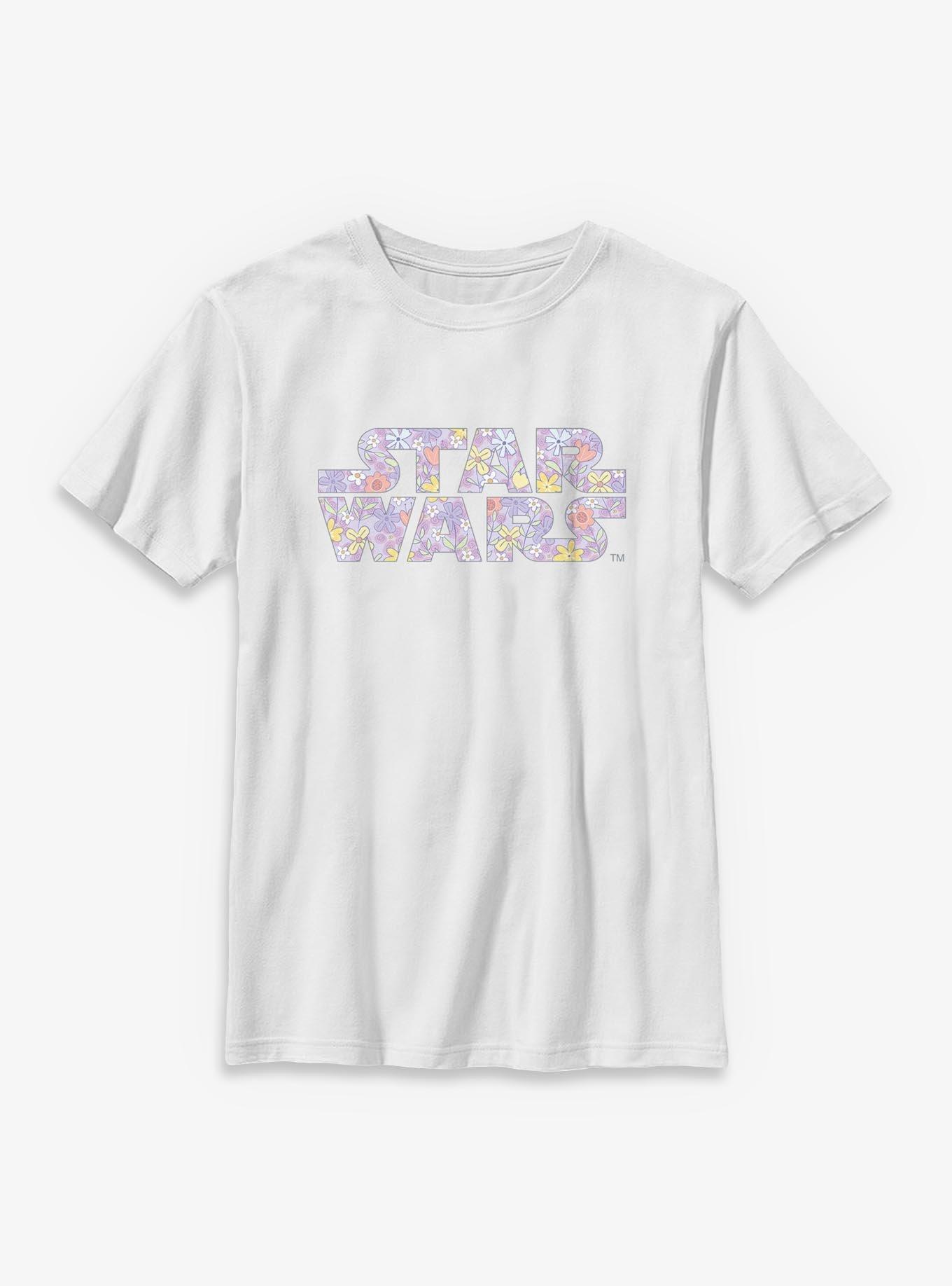 Star Wars Spring Flower Logo Youth T-Shirt, , hi-res
