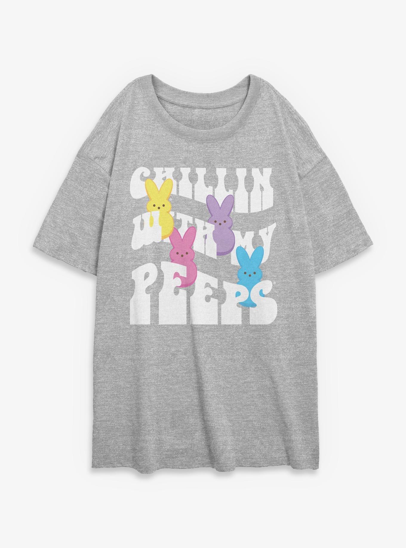 Peeps Chillin With My Peeps Womens Oversized T-Shirt, , hi-res