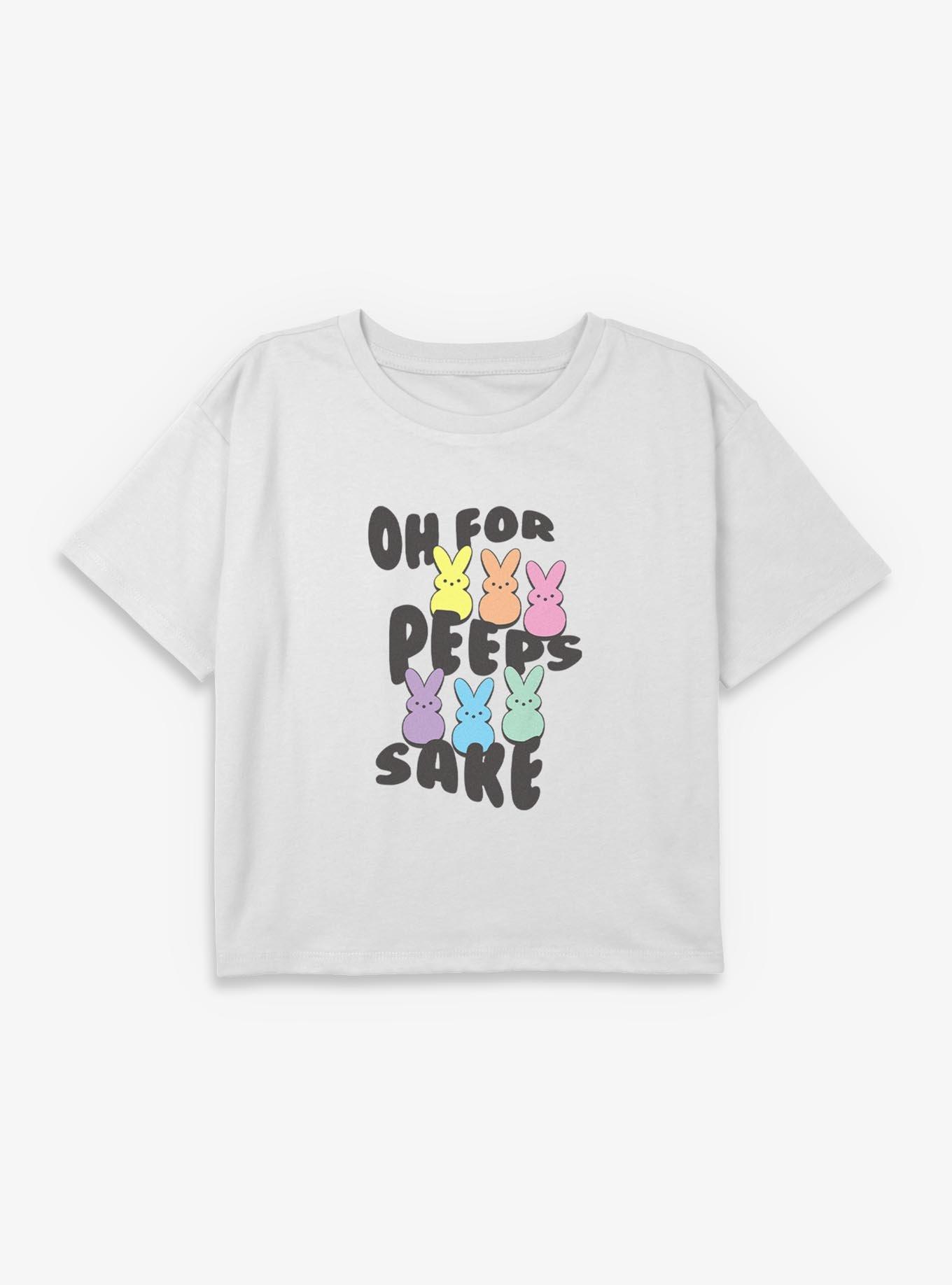 Peeps Oh For Peeps Sake Youth Girls Boxy Crop T-Shirt, , hi-res