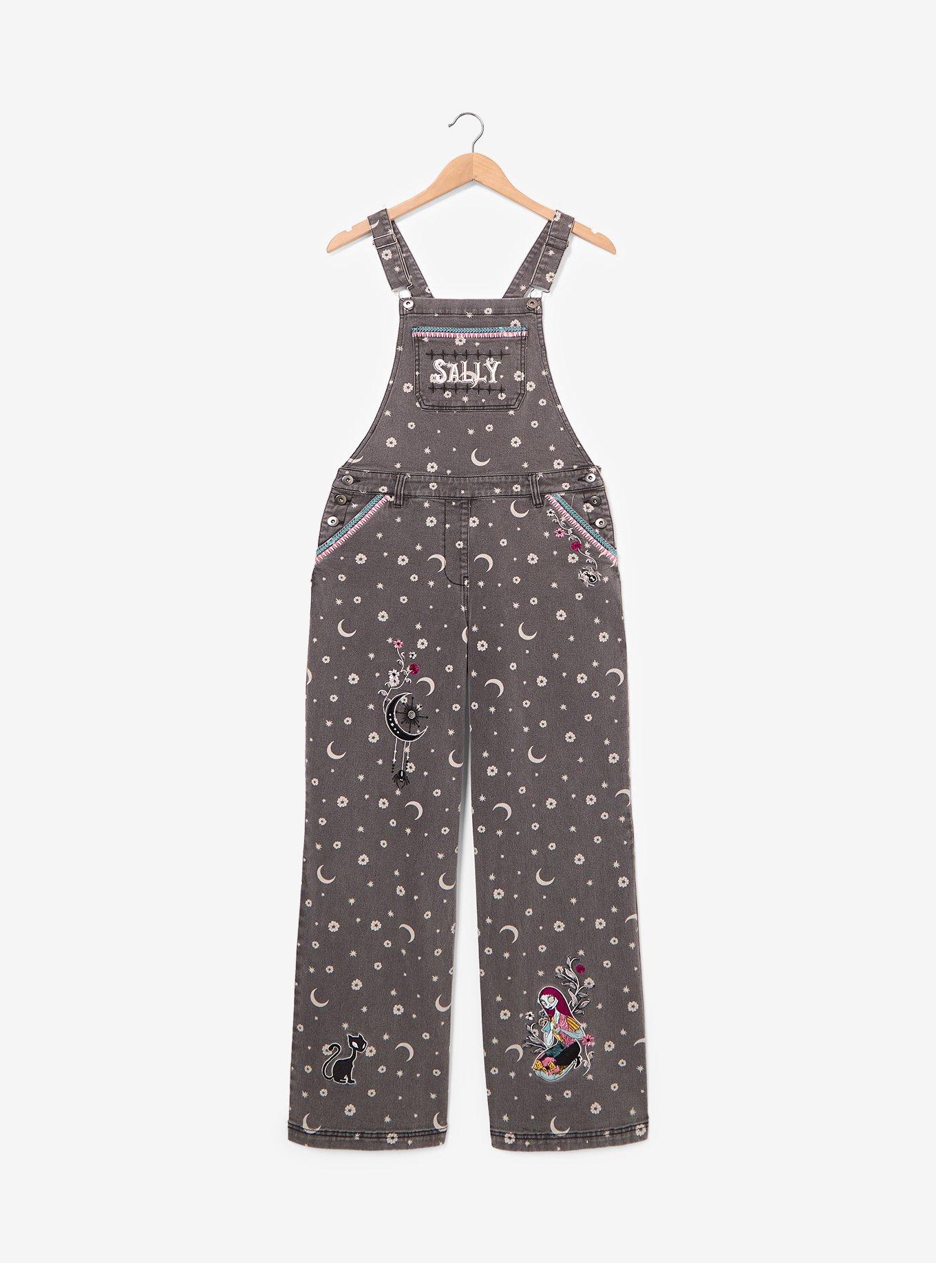Disney The Nightmare Before Christmas Sally Floral Women's Plus Size Overalls - BoxLunch Exclusive
