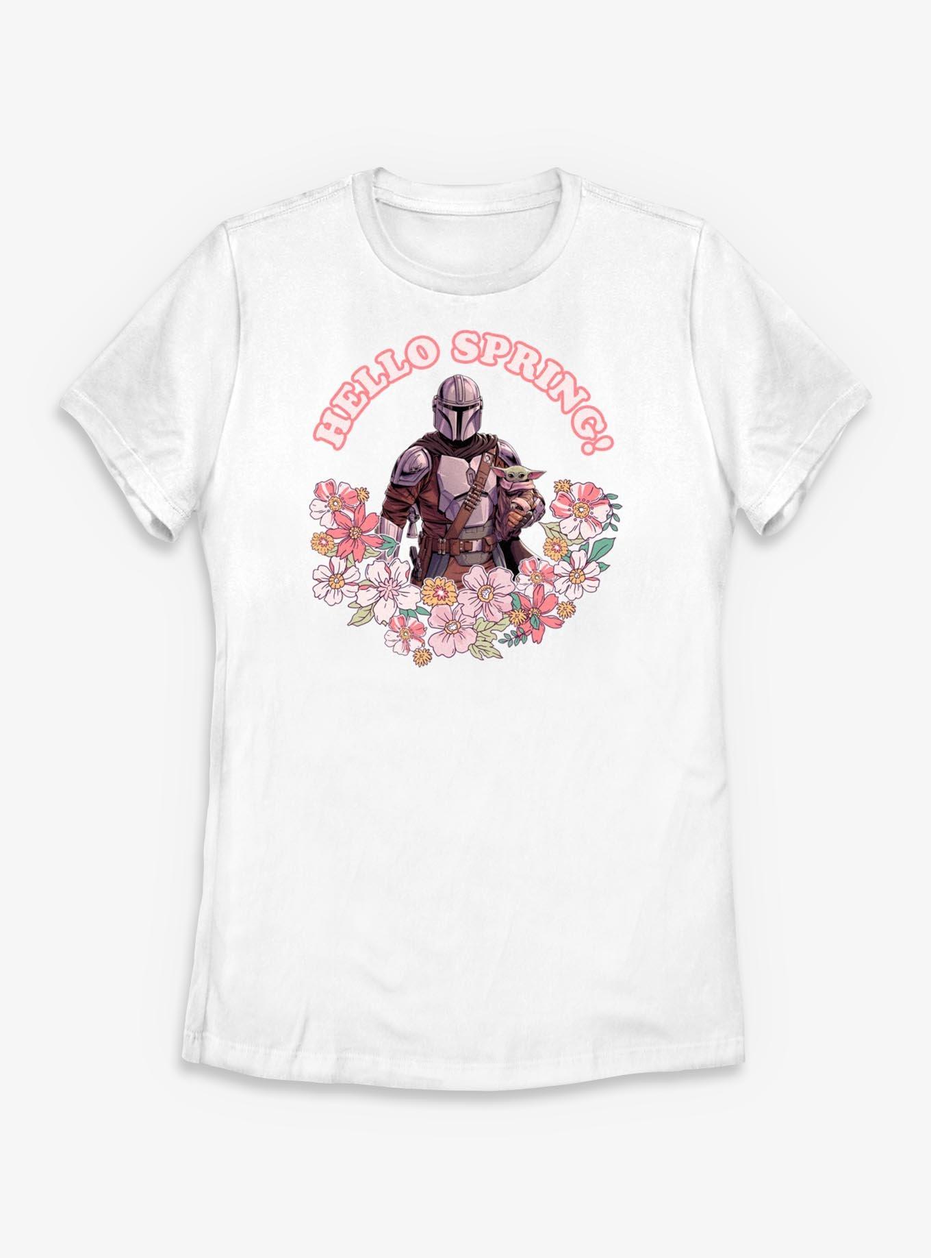Star Wars The Mandalorian Hello Spring Mandalorian & Grogu Womens T-Shirt, , hi-res