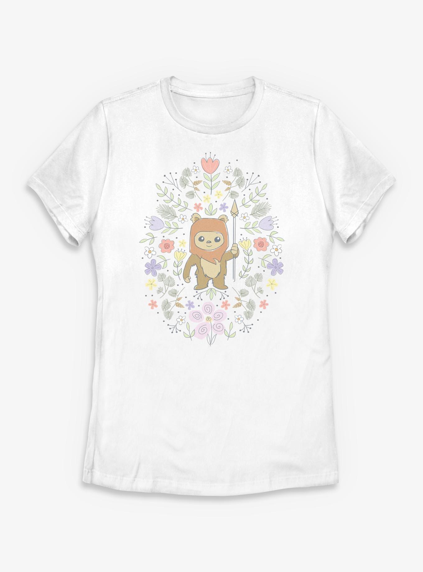 Star Wars Ewok Floral Spring Womens T-Shirt, , hi-res