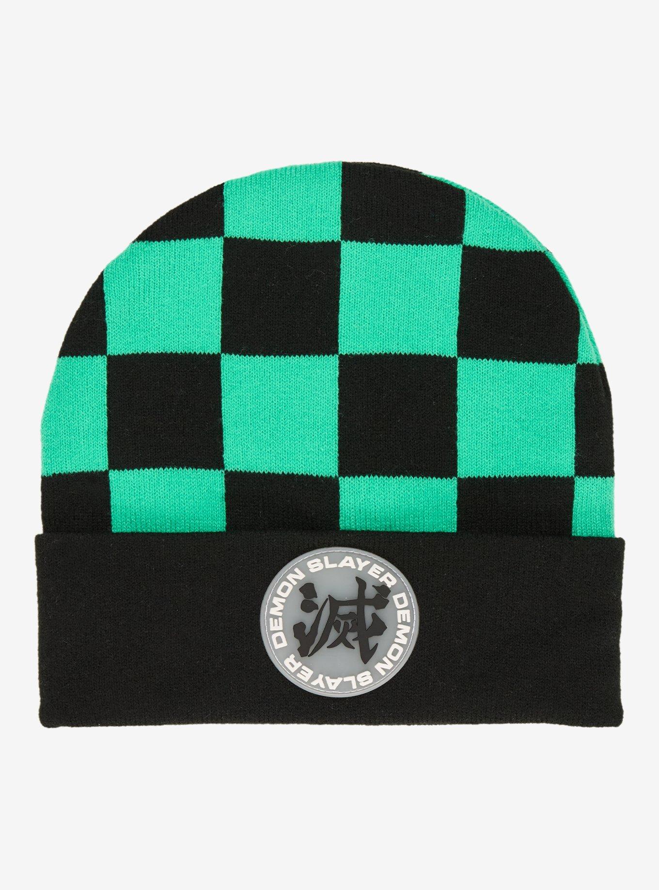 Demon Slayer: Kimetsu no Yaiba Tanjiro Checkered Beanie - BoxLunch Exclusive, , hi-res