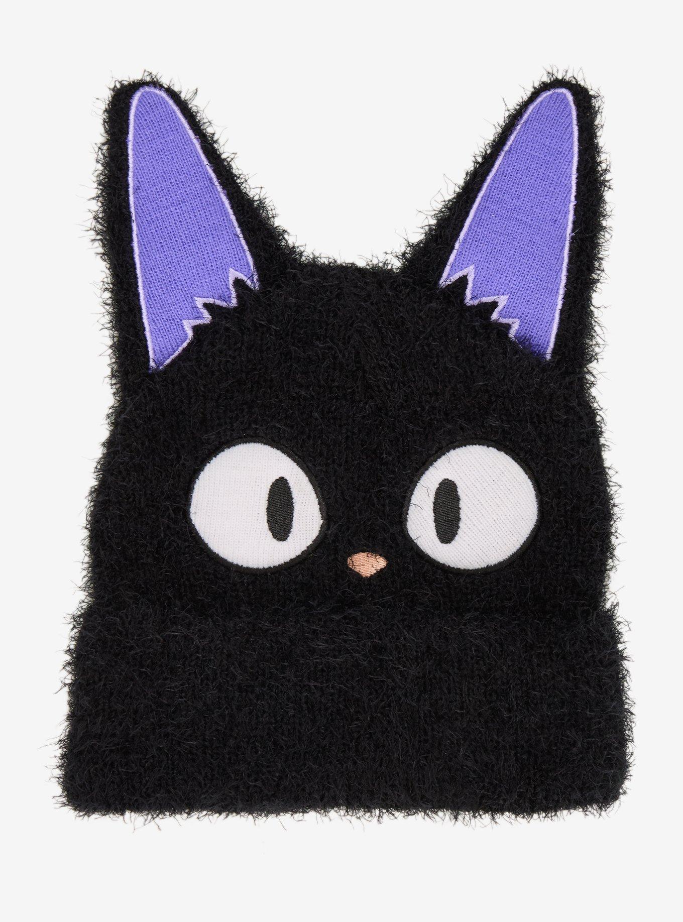 Studio Ghibli&reg; Kiki's Delivery Service Jiji Figural Fuzzy Knit Beanie - BoxLunch Exclusive, , hi-res