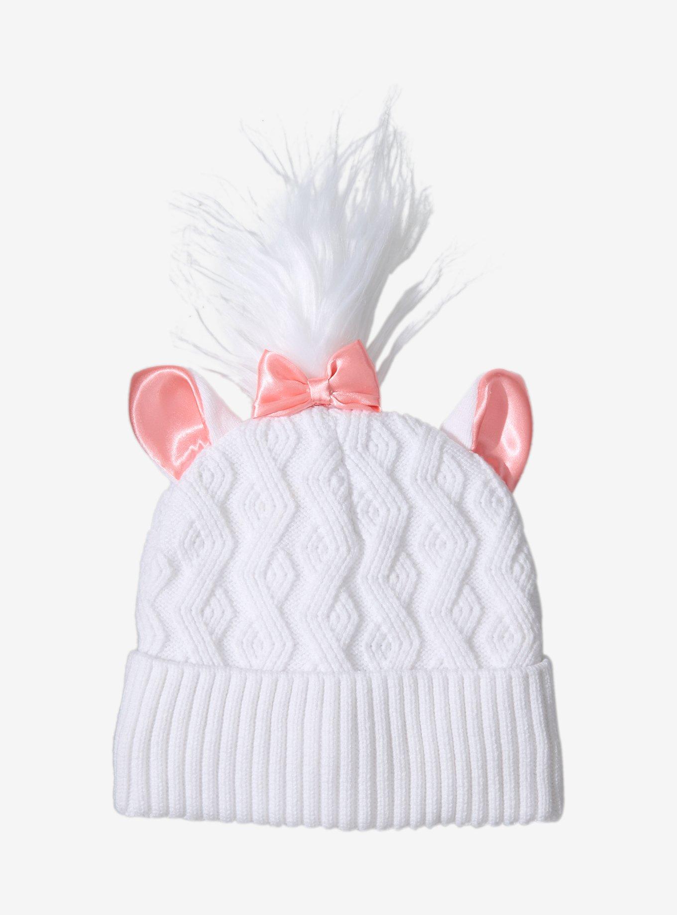 Disney The Aristocats Marie Cable Knit Figural Beanie - BoxLunch Exclusive