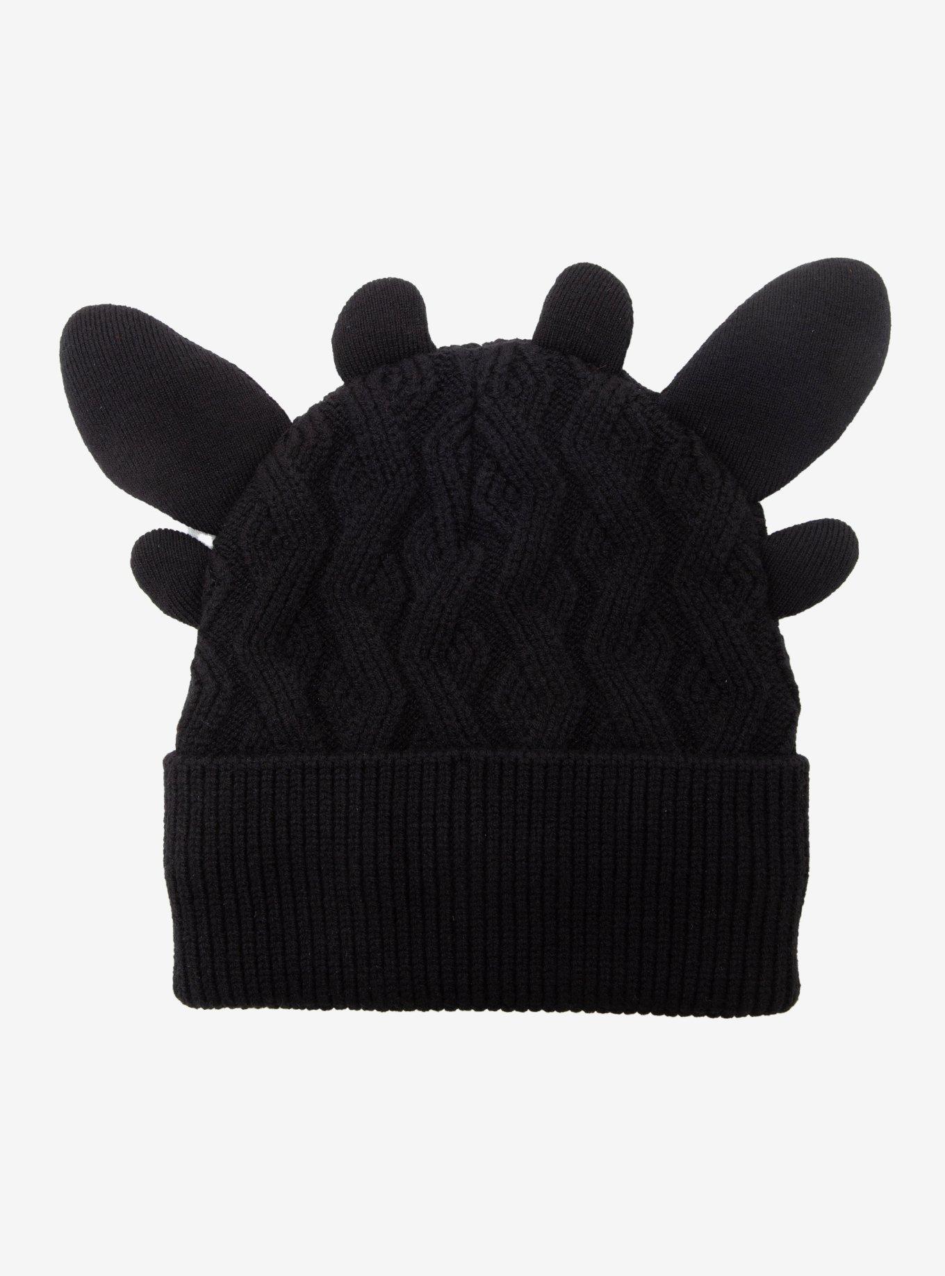 DreamWorks How To Train Your Dragon Toothless Knit Figural Beanie - BoxLunch Exclusive, , hi-res