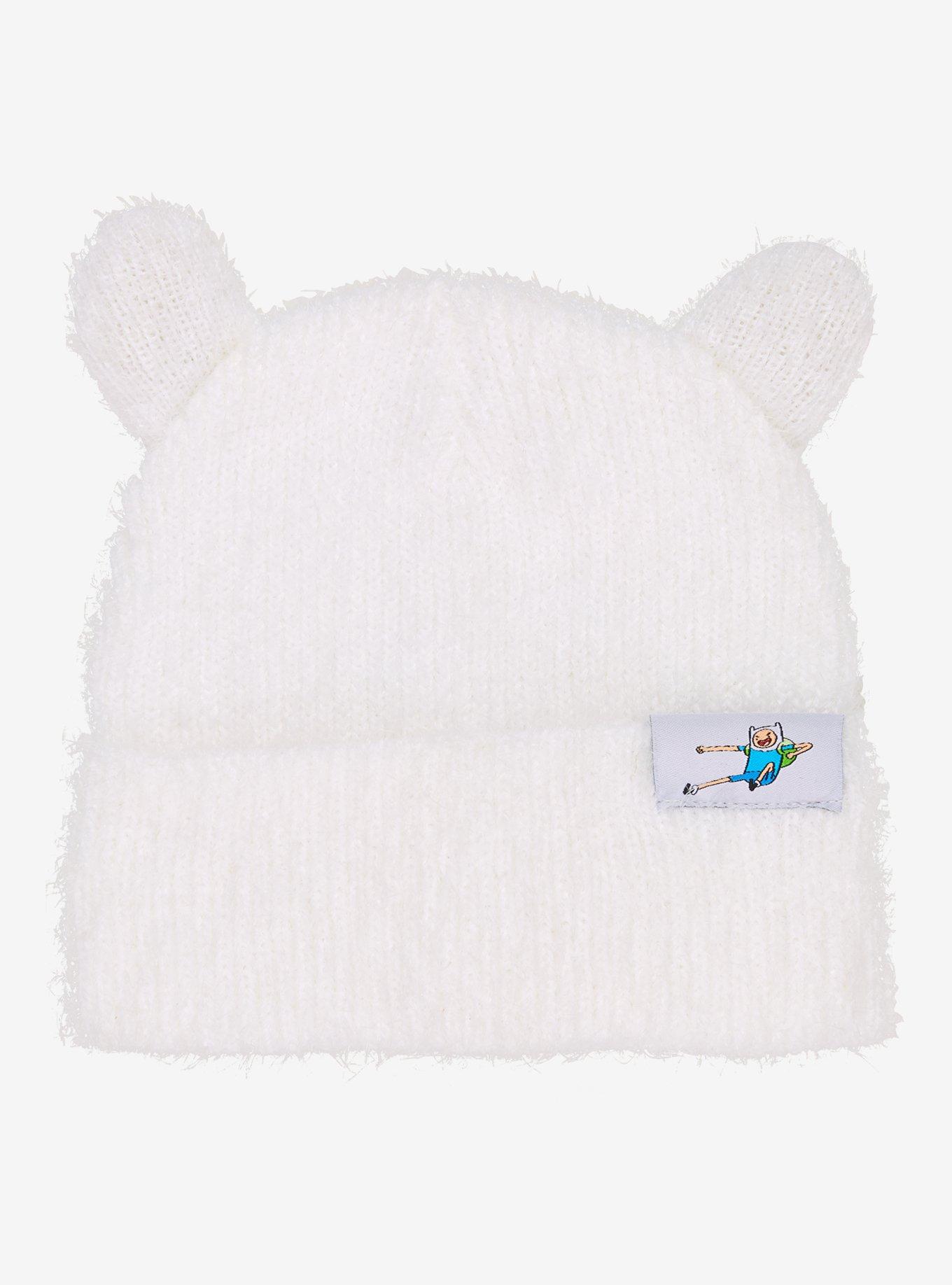 帽子 S fuzzy knit beanie (white) THEREDTHREAD Adventure Time Finn Fuzzy Beanie - BoxLunch Exclusive | BoxLunch